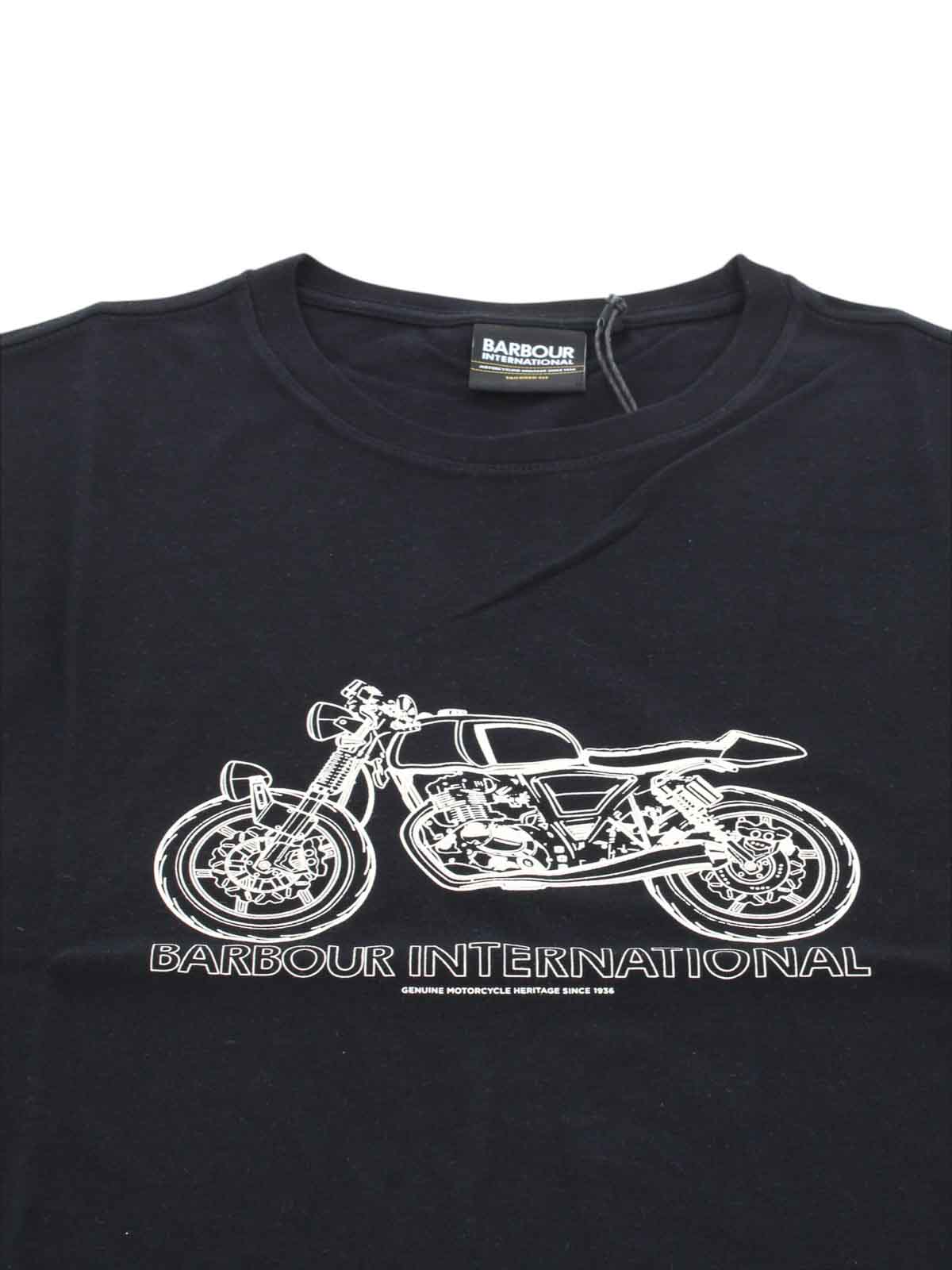 T-shirt and black pole MMTS1416BK31 (Barbour / Tシャツ・カットソー ) | Barbour (バブアー)(1)