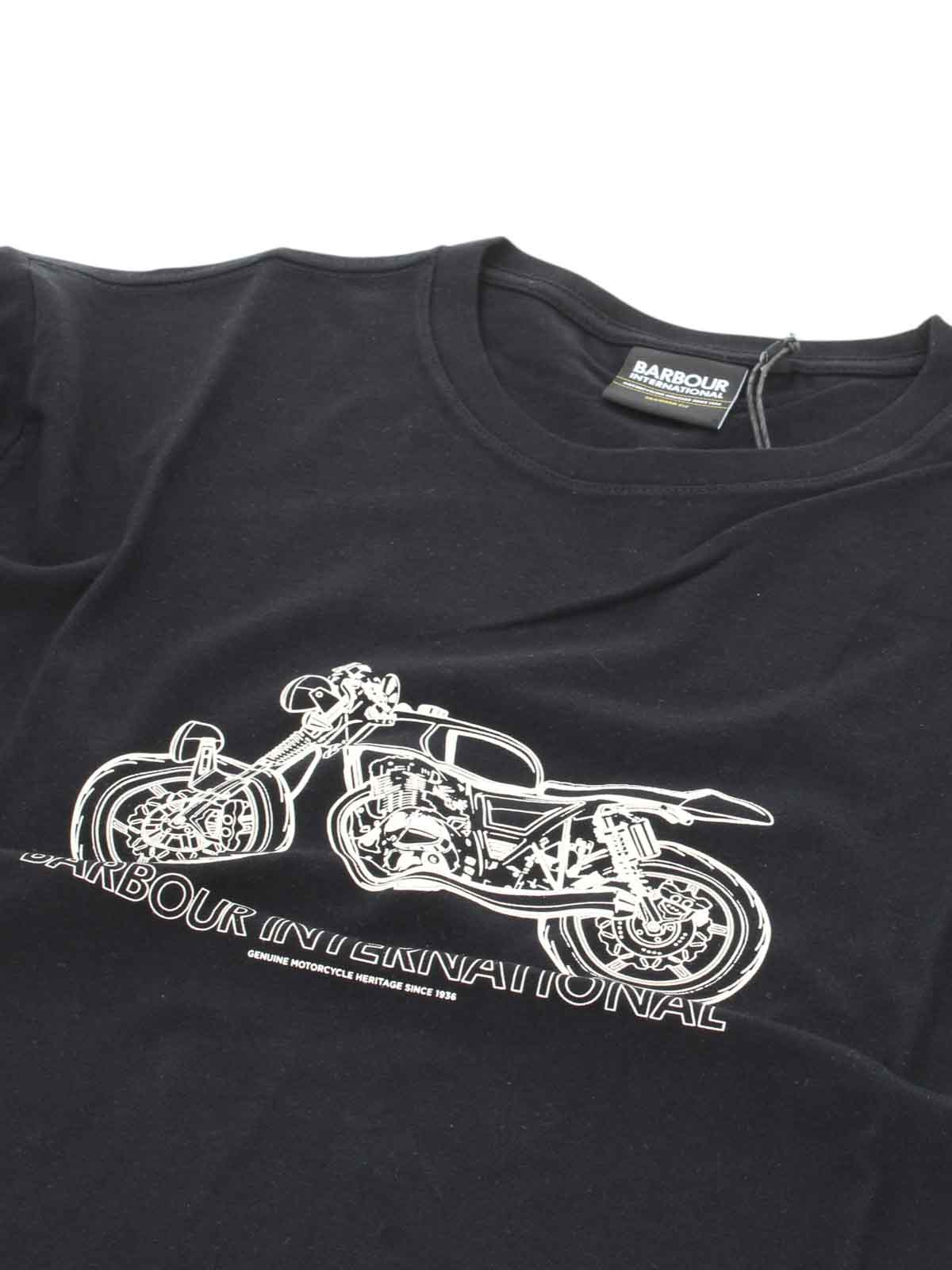 T-shirt and black pole MMTS1416BK31 (Barbour / Tシャツ・カットソー ) | Barbour (バブアー)(2)