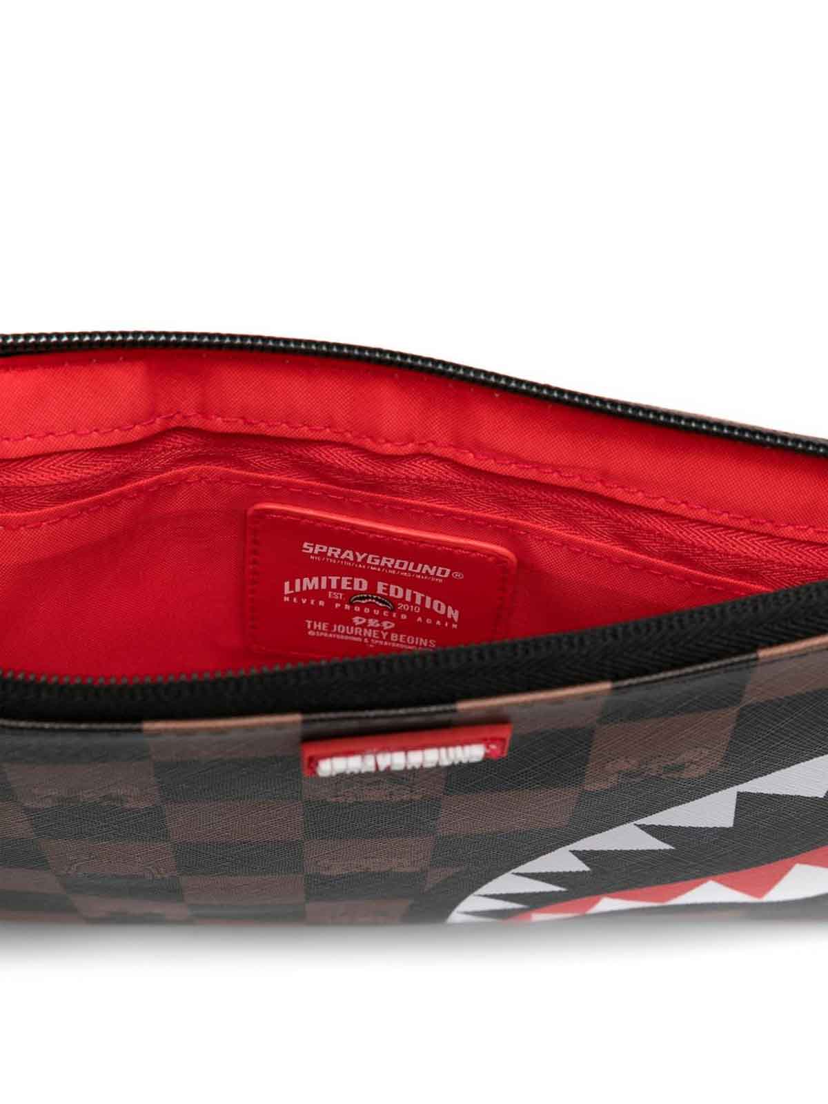 Brown Clutch Bag With Print 910B7509NSZ (SPRAYGROUND / クラッチバッグ・ポーチ ) | SPRAYGROUND (スプレーグラウンド)(1)