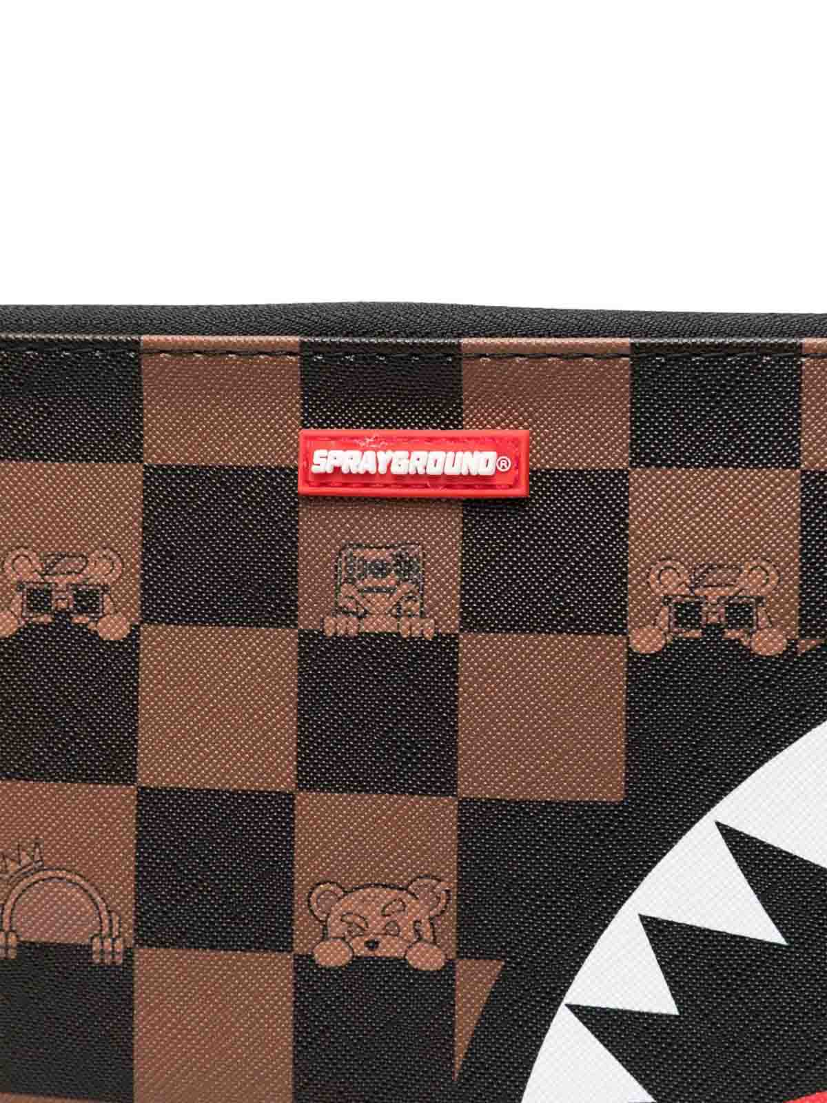 Brown Clutch Bag With Print 910B7509NSZ (SPRAYGROUND / クラッチバッグ・ポーチ ) | SPRAYGROUND (スプレーグラウンド)(2)
