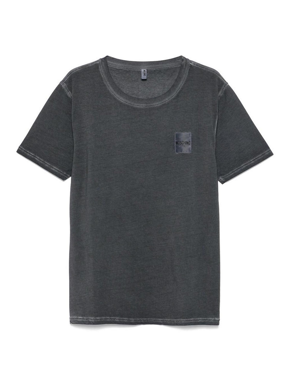 Grey Cotton T-Shirt 070694180499 (MOSCHINO / Tシャツ・カットソー ) | MOSCHINO (モスキーノ)