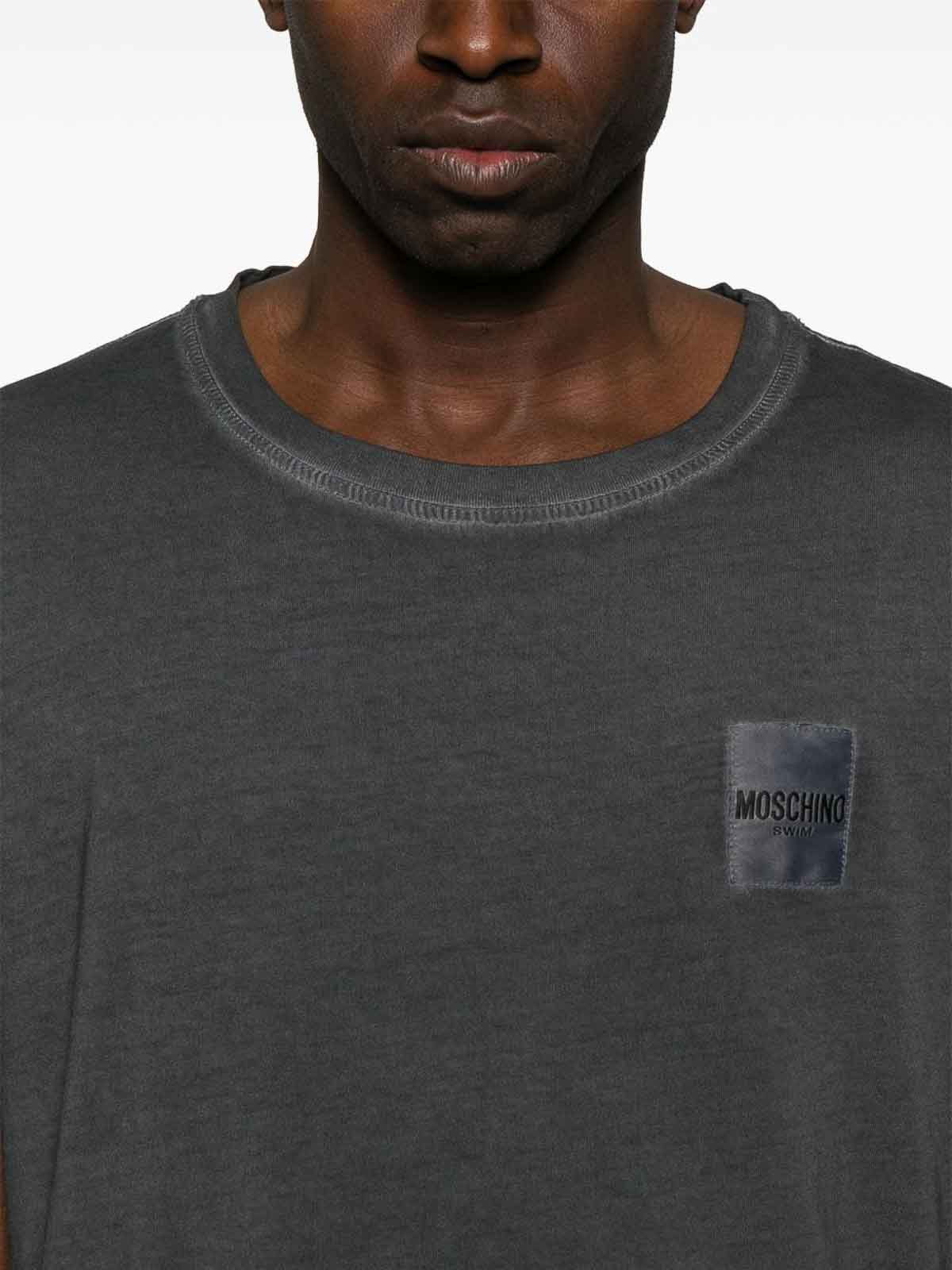 Grey Cotton T-Shirt 070694180499 (MOSCHINO / Tシャツ・カットソー ) | MOSCHINO (モスキーノ)(1)