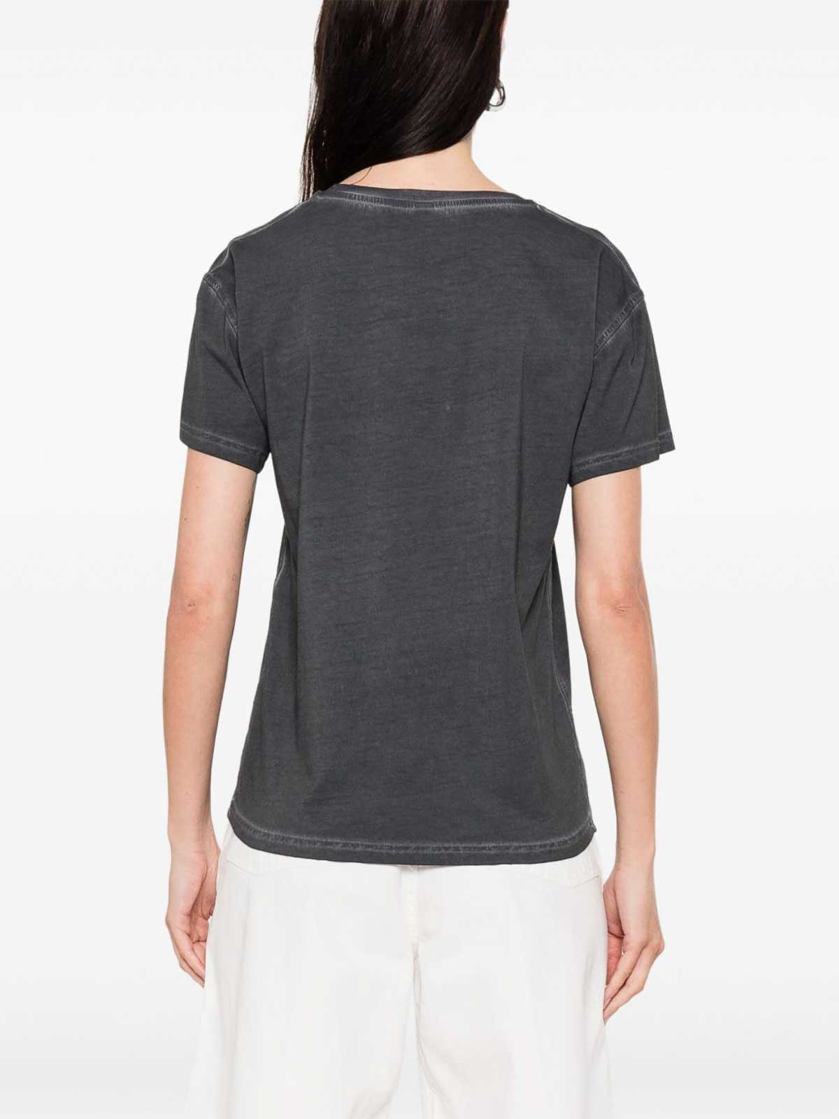 Dark Grey Cotton T-Shirt With Logo 071594180499 (MOSCHINO / Tシャツ・カットソー ) | MOSCHINO (モスキーノ)(3)