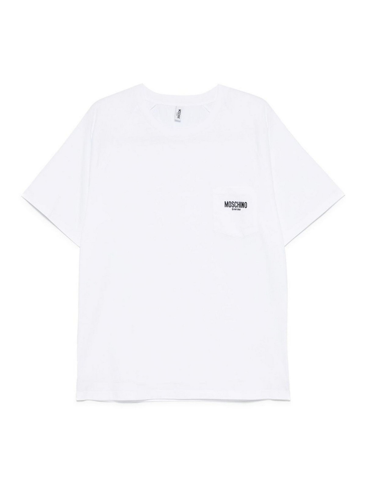 Cotton T-Shirt In White With Logo 071094120001 (MOSCHINO / Tシャツ・カットソー ) | MOSCHINO (モスキーノ)