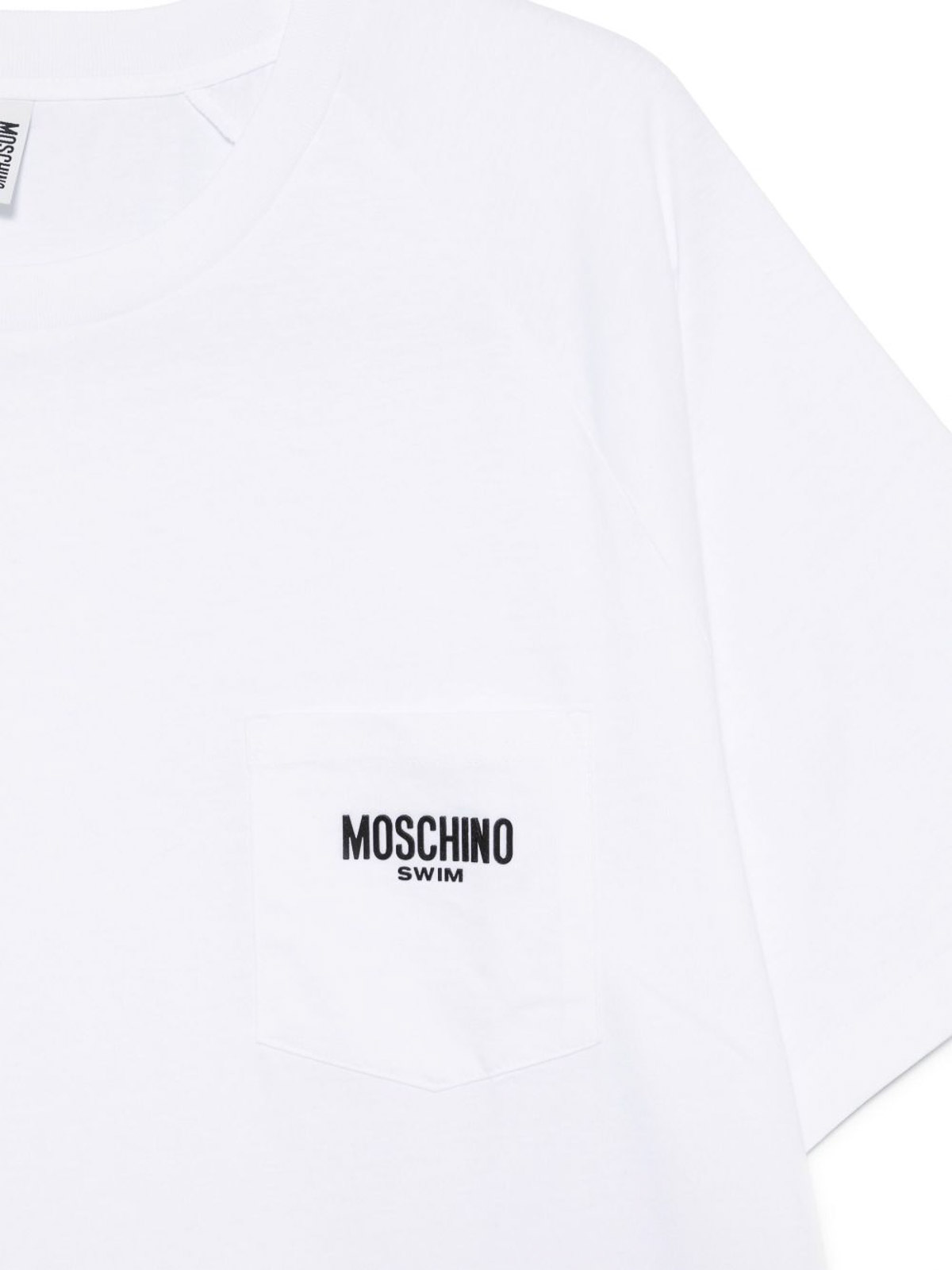 Cotton T-Shirt In White With Logo 071094120001 (MOSCHINO / Tシャツ・カットソー ) | MOSCHINO (モスキーノ)(2)