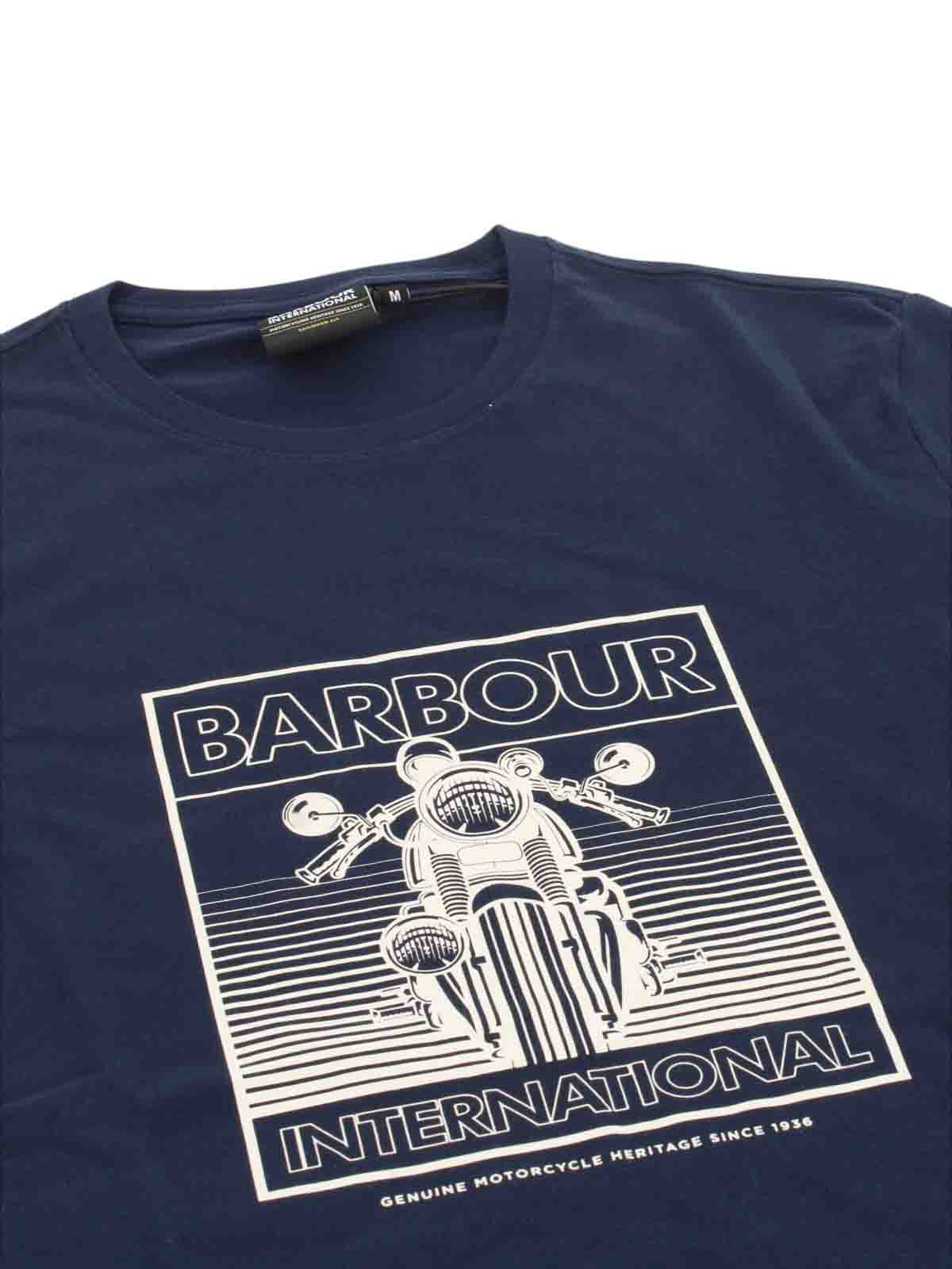 T-shirts and blue pole MMTS1418NY91 (Barbour / Tシャツ・カットソー ) | Barbour (バブアー)(1)