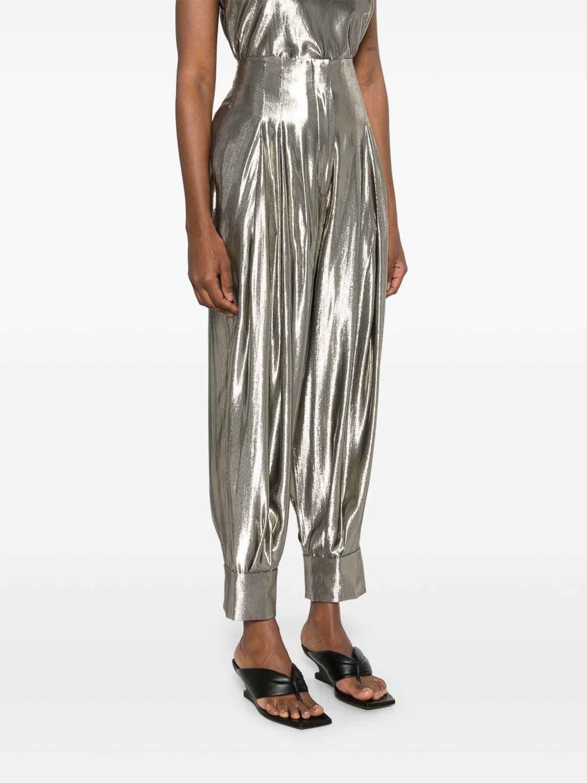 Silver Casual Trousers Laminated-Effect 030821370442 (PHILOSOPHY / パンツ ) | PHILOSOPHY (フィロソフィ)(1)