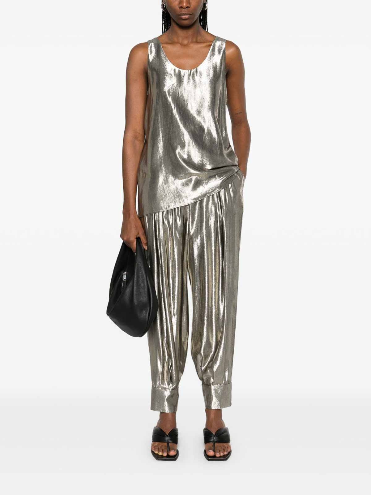 Silver Casual Trousers Laminated-Effect 030821370442 (PHILOSOPHY / パンツ ) | PHILOSOPHY (フィロソフィ)(2)