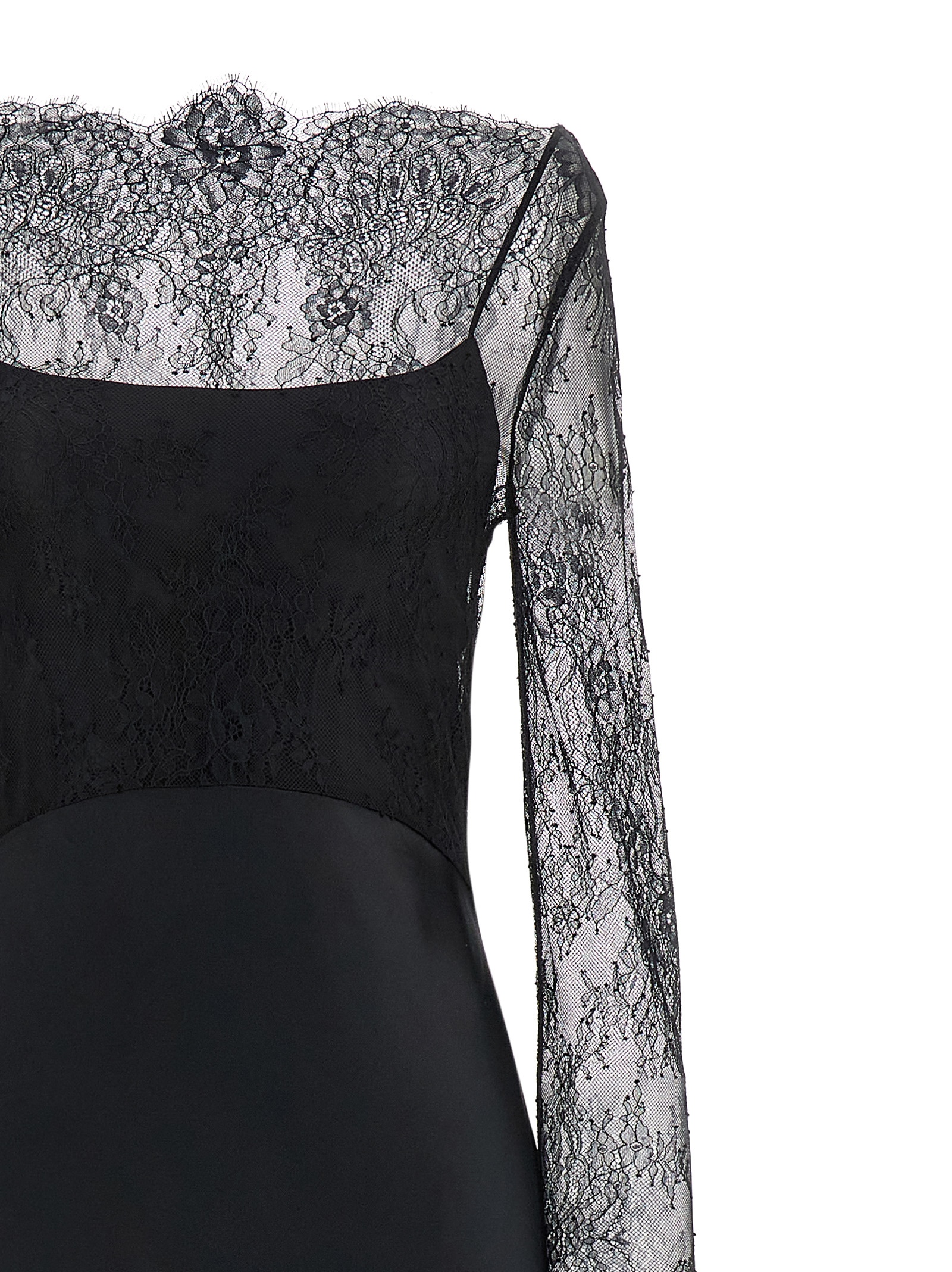 Lace satin dress A041366270555 (ALBERTA FERRETTI / ワンピース・ドレス・オールインワン ) | ALBERTA FERRETTI (アルベルタ フェレッティ)(2)