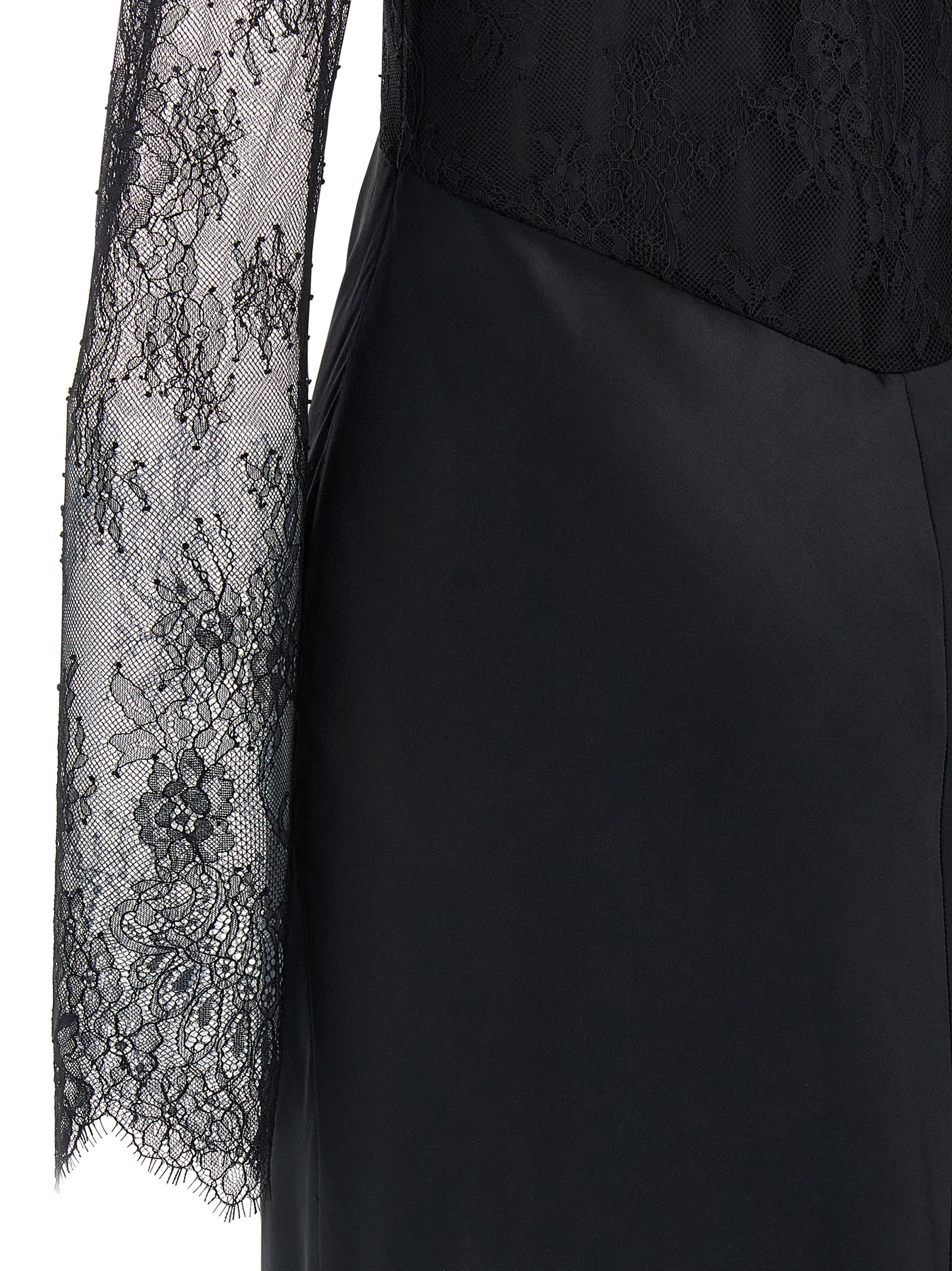 Lace satin dress A041366270555 (ALBERTA FERRETTI / ワンピース・ドレス・オールインワン ) | ALBERTA FERRETTI (アルベルタ フェレッティ)(3)