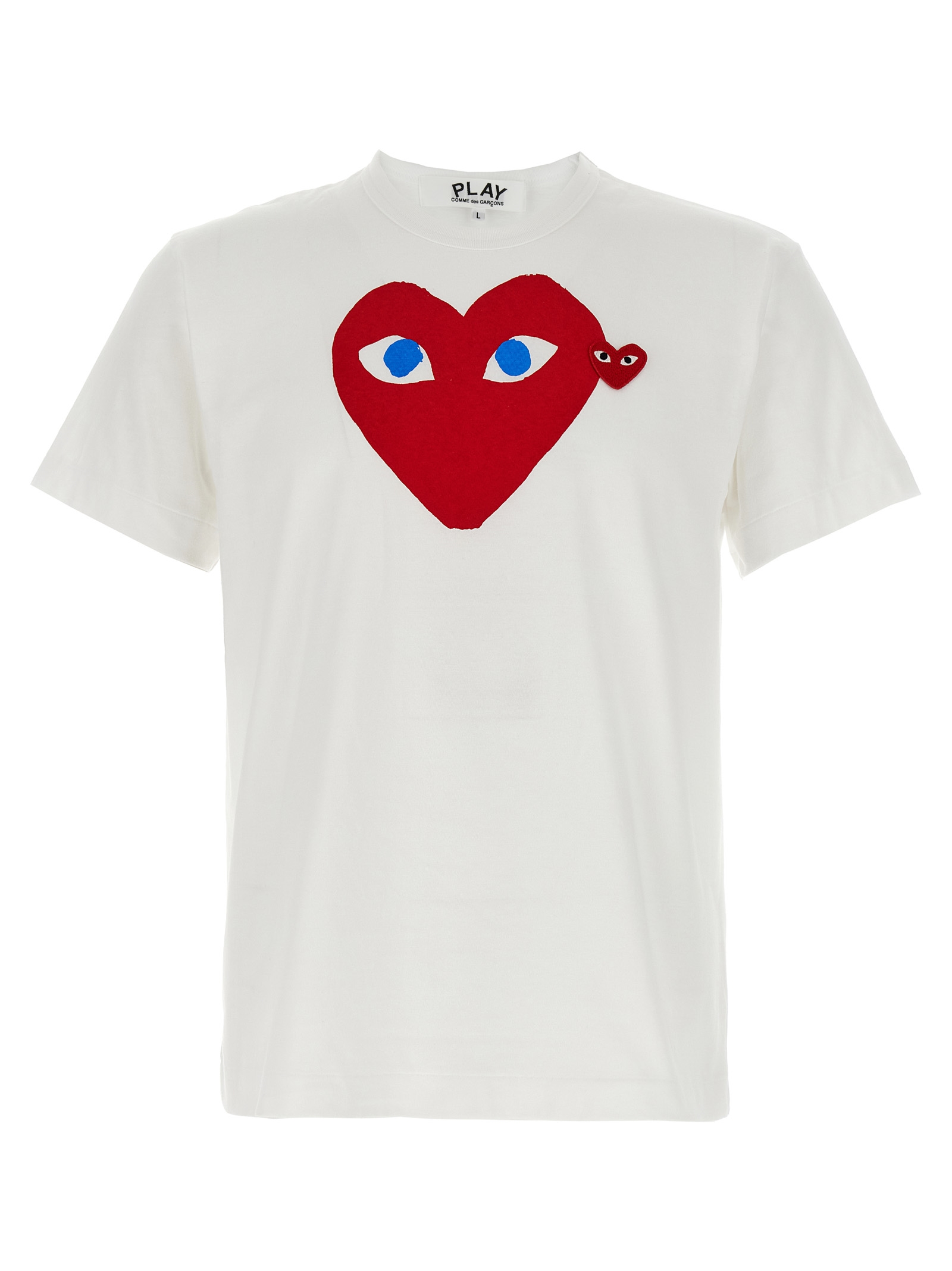 Printed T-shirt and logo patch AXT0861 (PLAY Comme Des Garçons / Tシャツ・カットソー ) | PLAY Comme Des Garçons (プレイ コムデギャルソン)