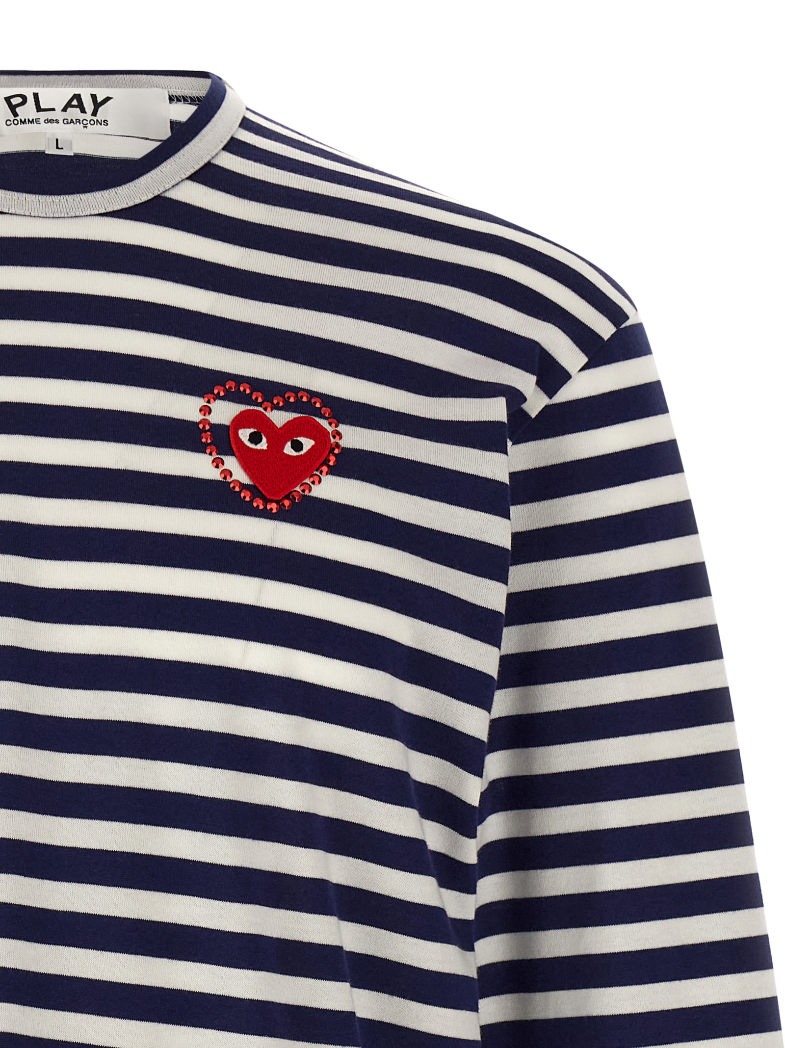 Logo patch stripes t-shirt AXT8061 (PLAY Comme Des Garçons / Tシャツ・カットソー ) | PLAY Comme Des Garçons (プレイ コムデギャルソン)(2)