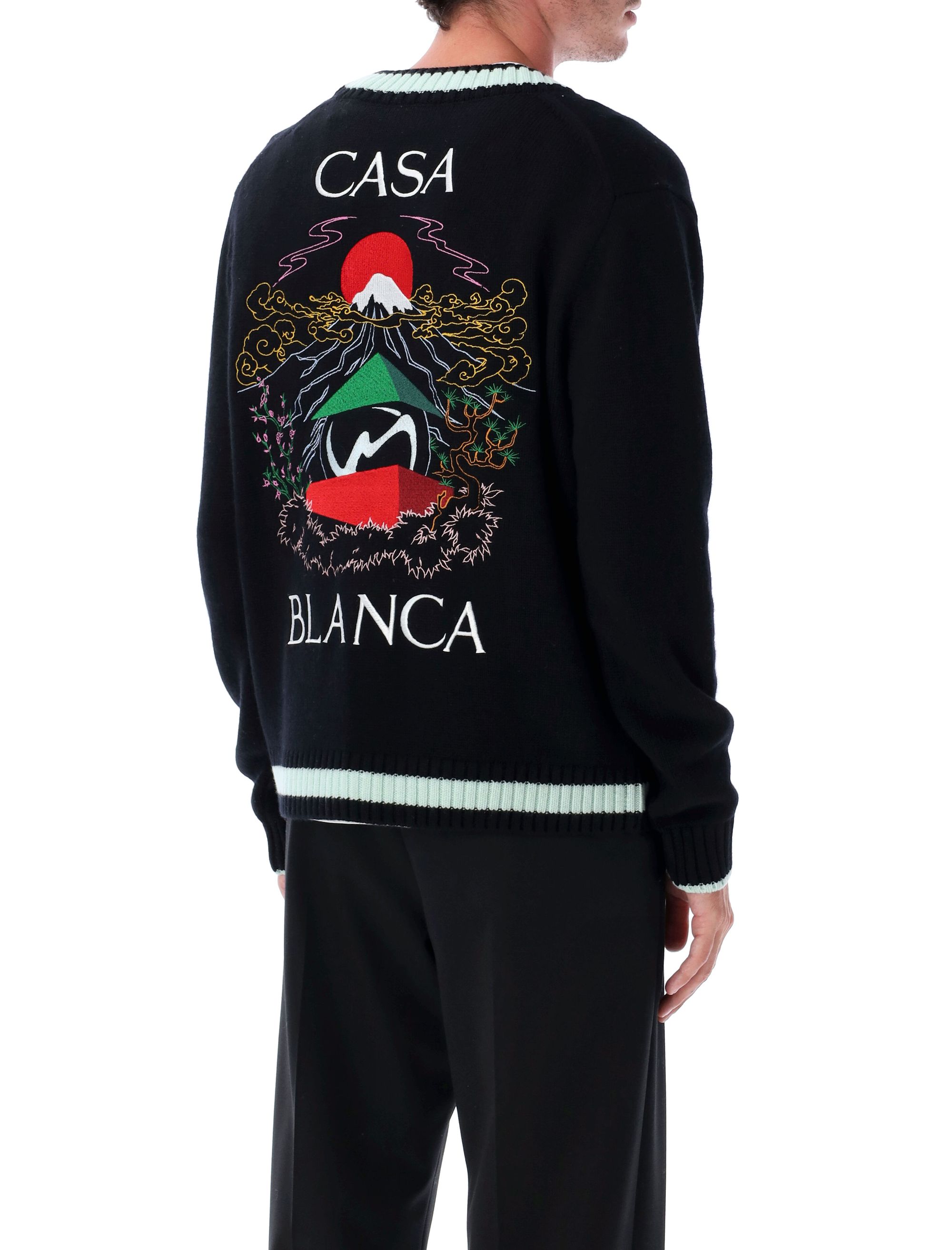 Casablanca Sweaters Black MPF25KW100101BLACK (Casablanca / ニット・セーター・カーディガン ) | Casablanca (カサブランカ)(1)