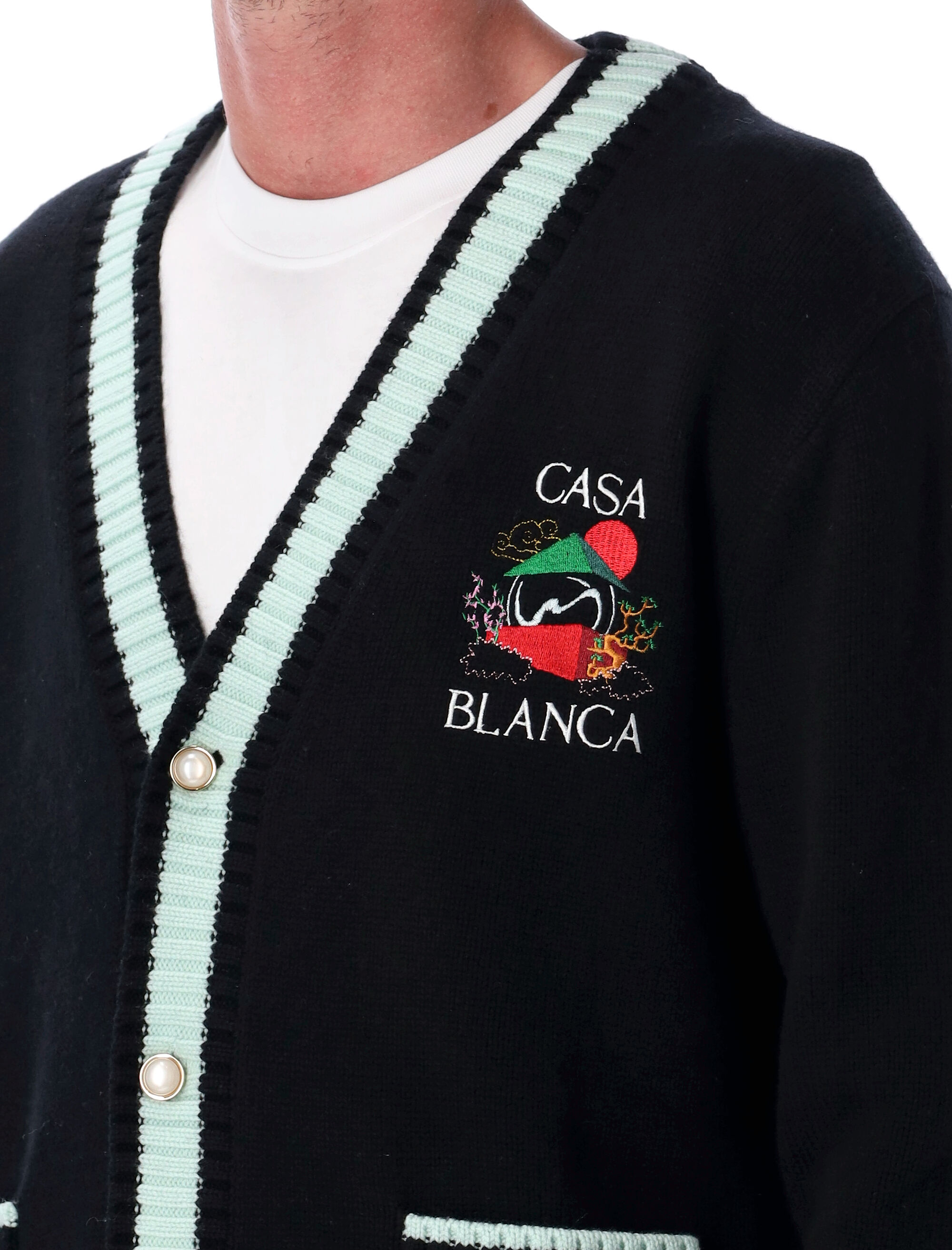 Casablanca Sweaters Black MPF25KW100101BLACK (Casablanca / ニット・セーター・カーディガン ) | Casablanca (カサブランカ)(2)