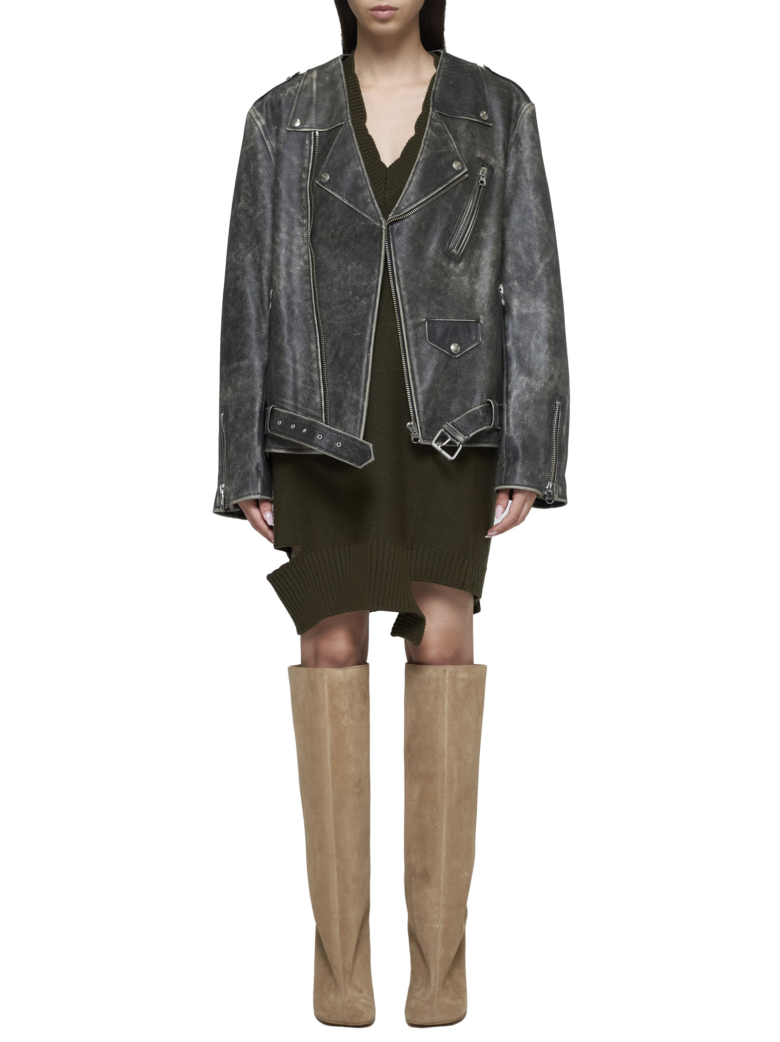 MM6 Maison Margiela Coats Brown S52AM0305M07001143 (MM6 Maison Margiela / レザー&ファージャケット・コート ) | MM6 Maison Margiela (エムエムシックス)(1)