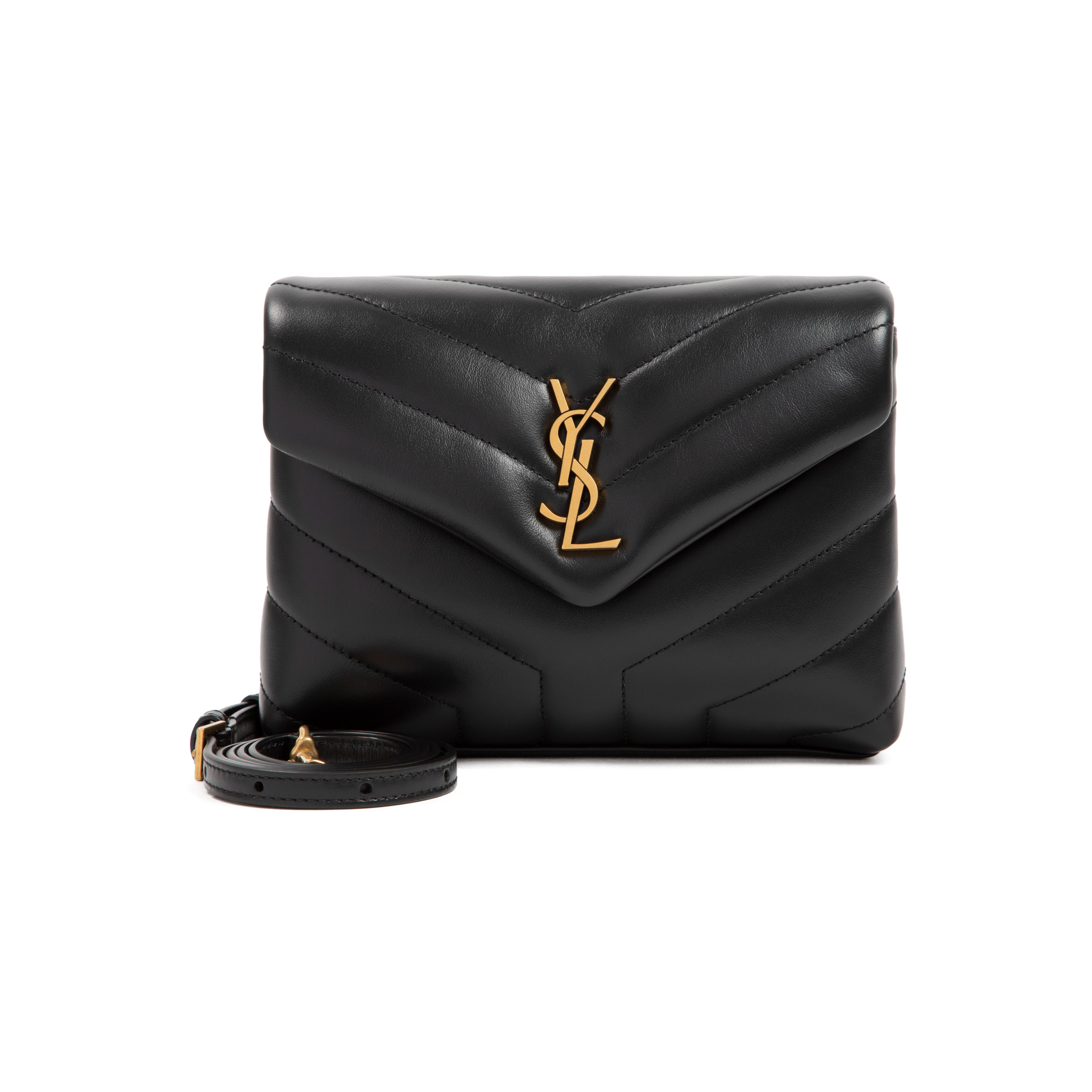 Black leather toy Loulou crossbody bag 678401DV7071000 (Saint Laurent / ハンドバッグ・ショルダーバッグ ) | Saint Laurent (サンローラン)