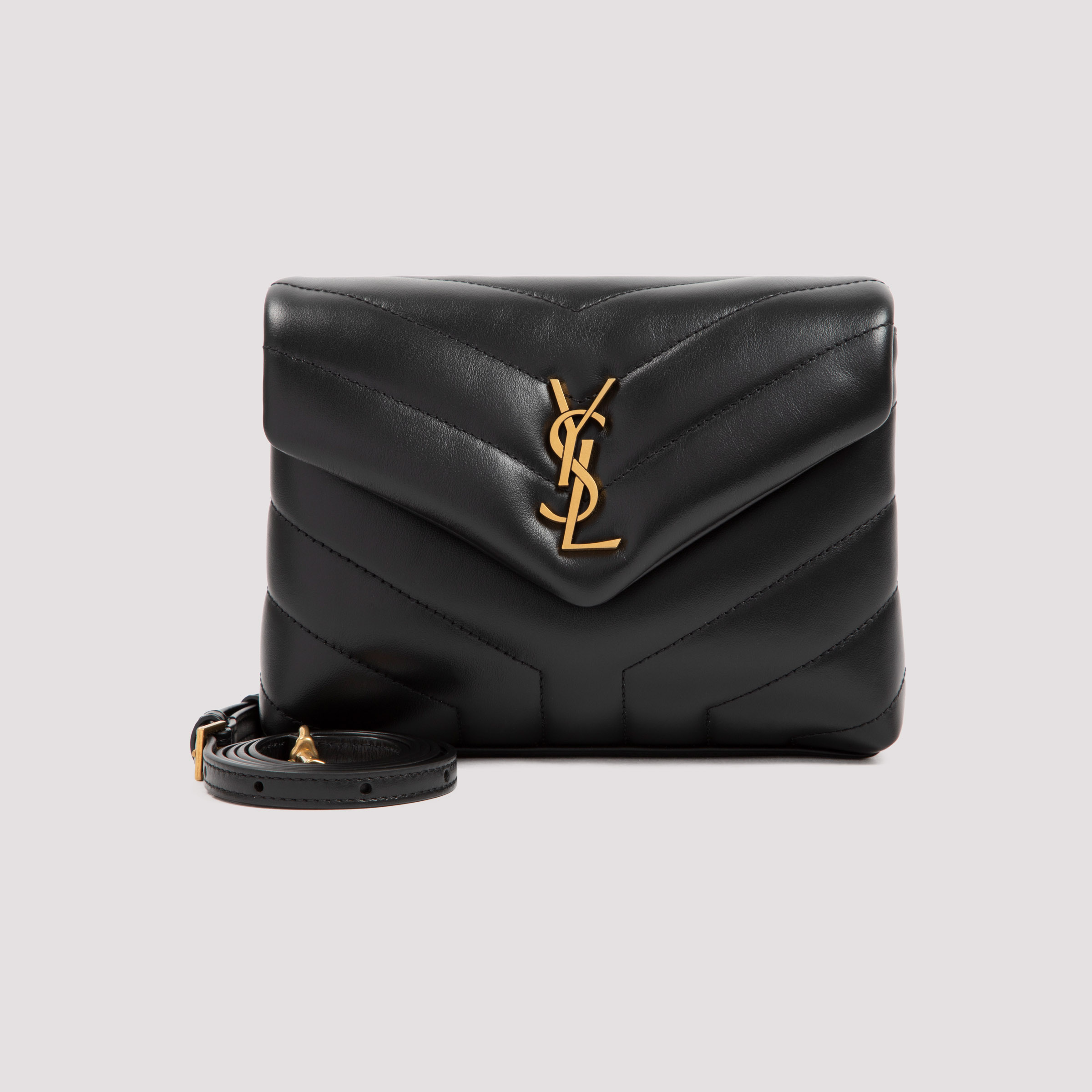 Black leather toy Loulou crossbody bag 678401DV7071000 (Saint Laurent / ハンドバッグ・ショルダーバッグ ) | Saint Laurent (サンローラン)(1)