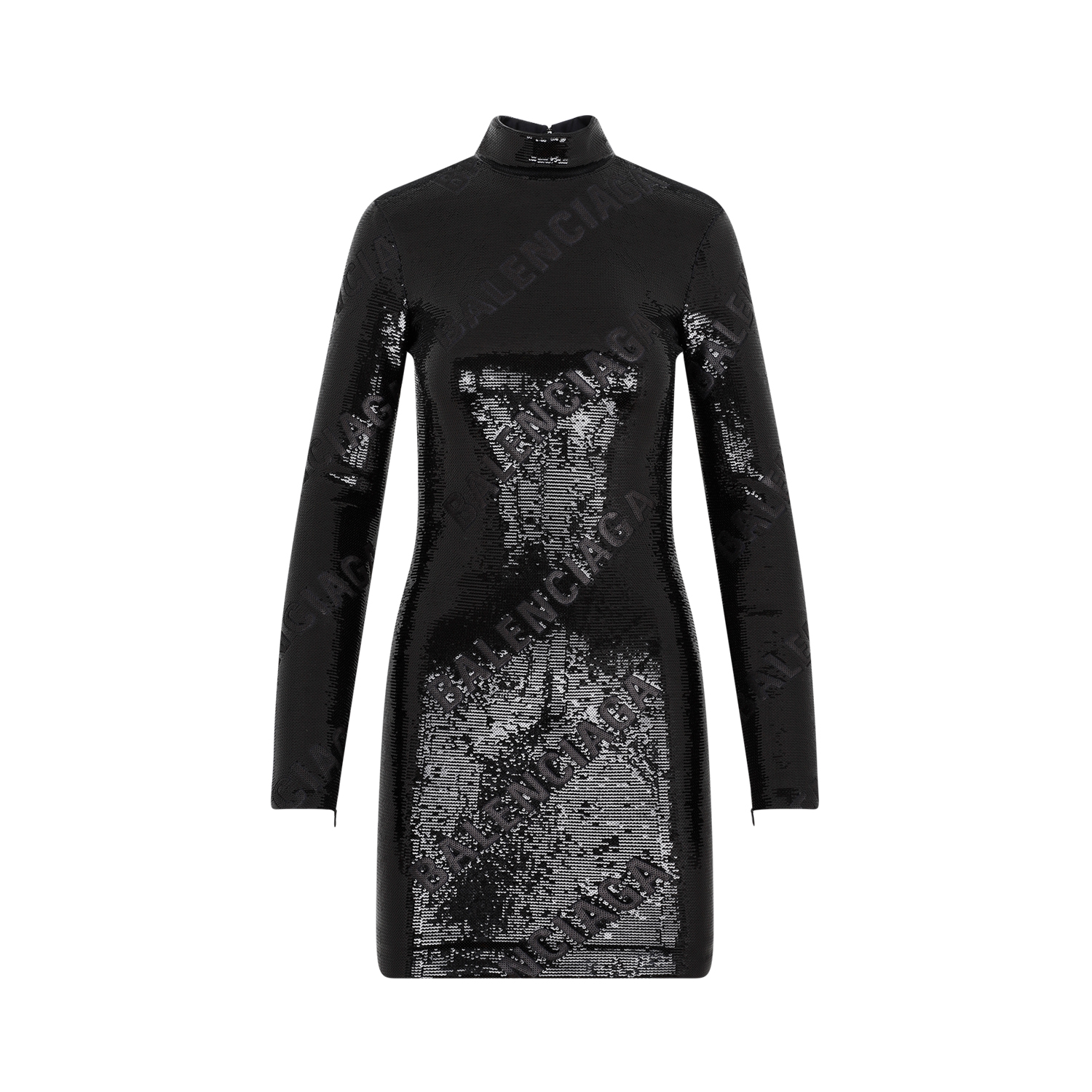 Black sequins mini dress 725104TMR681102 (Balenciaga / ワンピース・ドレス・オールインワン ) | Balenciaga (バレンシアガ)