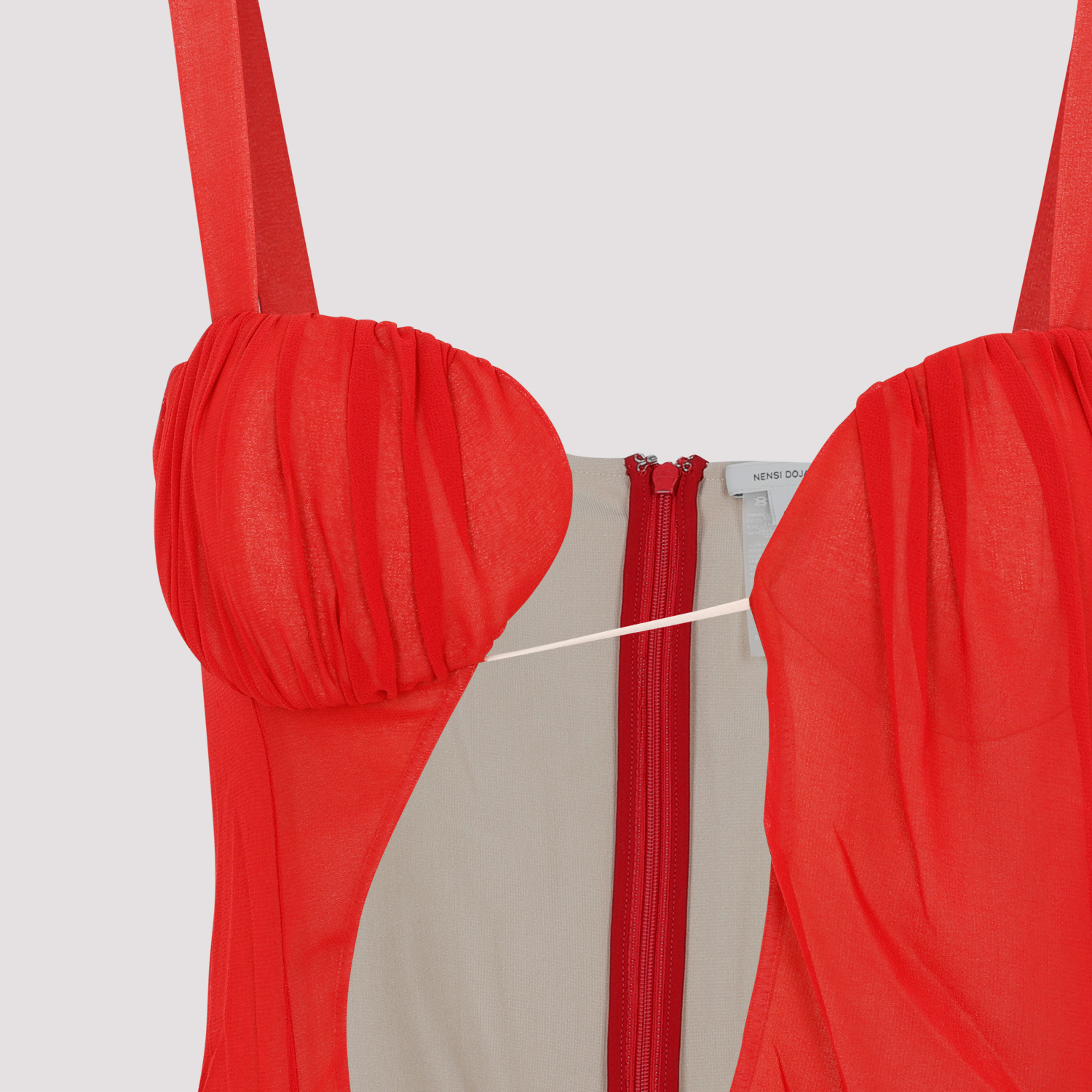 NDAW23DR168RED (NENSI DOJAKA / ワンピース・ドレス・オールインワン ) | NENSI DOJAKA (ネンシ ドジョカ)(3)