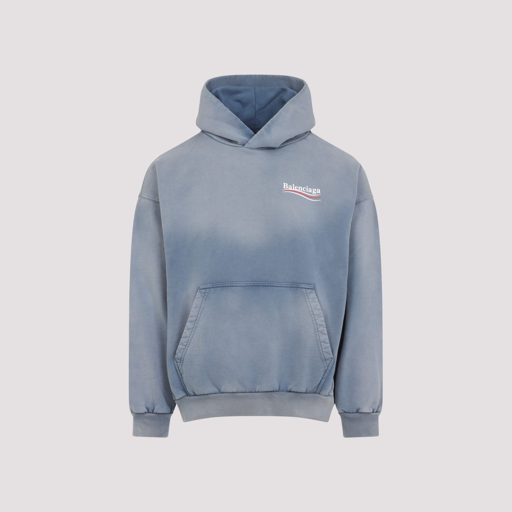 Powder blue cotton sweatshirt 767877TRVB19798 (Balenciaga / スウェット・フーディー ) | Balenciaga (バレンシアガ)(4)