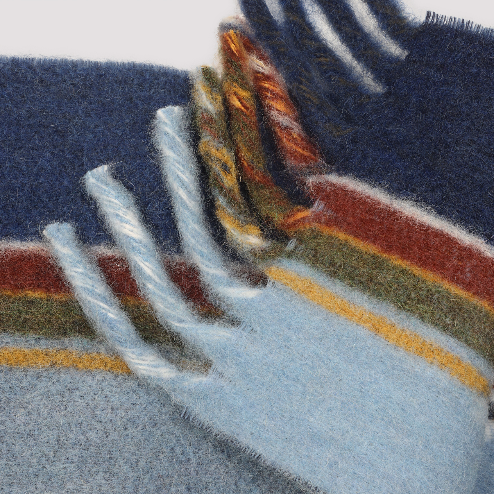 Multicolor mohair blend scarf SCZC0076Y0UAW051STB50 (Marni / スカーフ・マフラー ) | Marni (マルニ)(3)