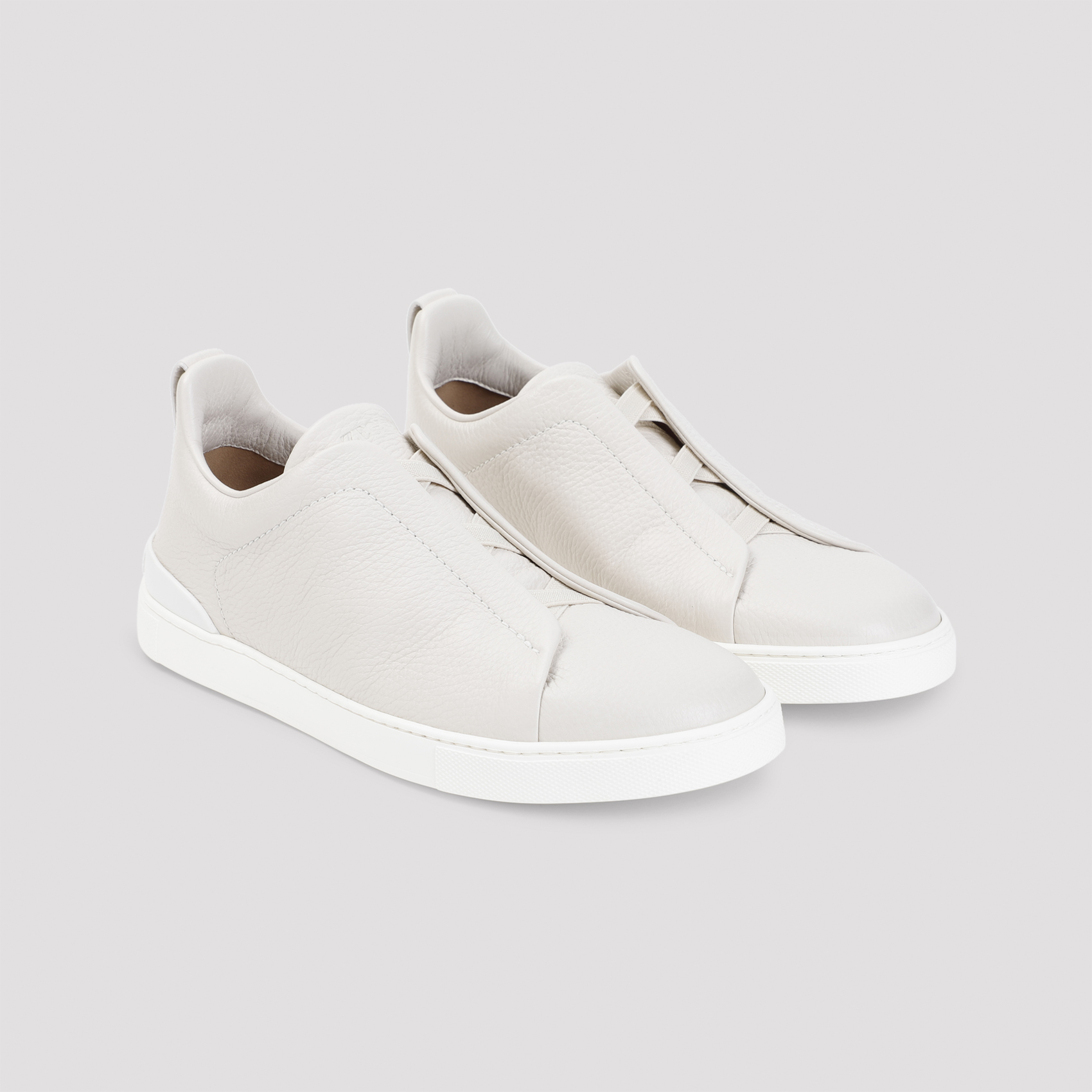 Ivory leather slip ons RLHCVOS4667ZPAN (ZEGNA / スニーカー ) | ZEGNA (ゼニア)(3)