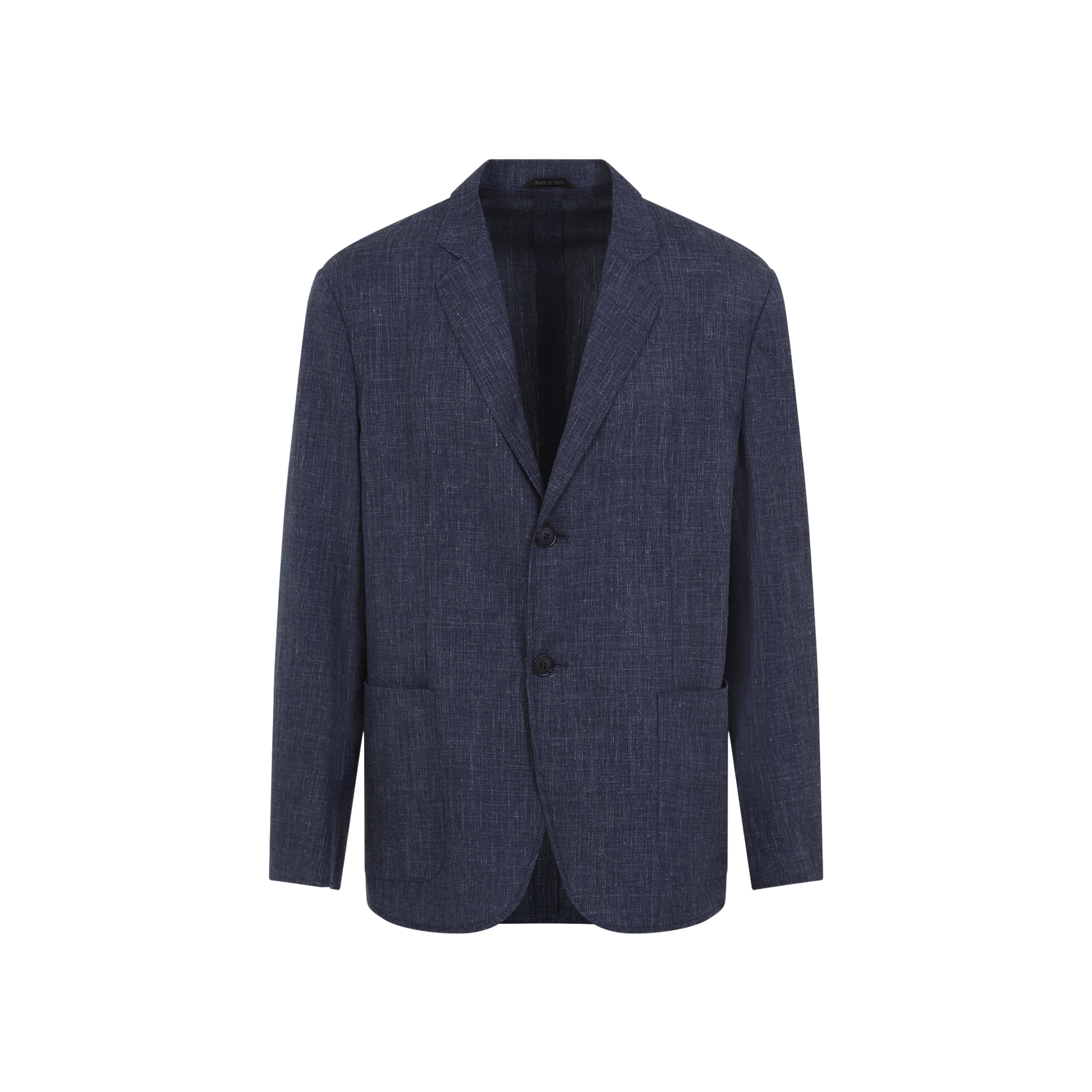 Melange dark blue wool blend blazer GM000010TE13965MB073 (GIORGIO ARMANI / ブレザー・ジャケット ) | GIORGIO ARMANI (ジョルジオ アルマーニ)