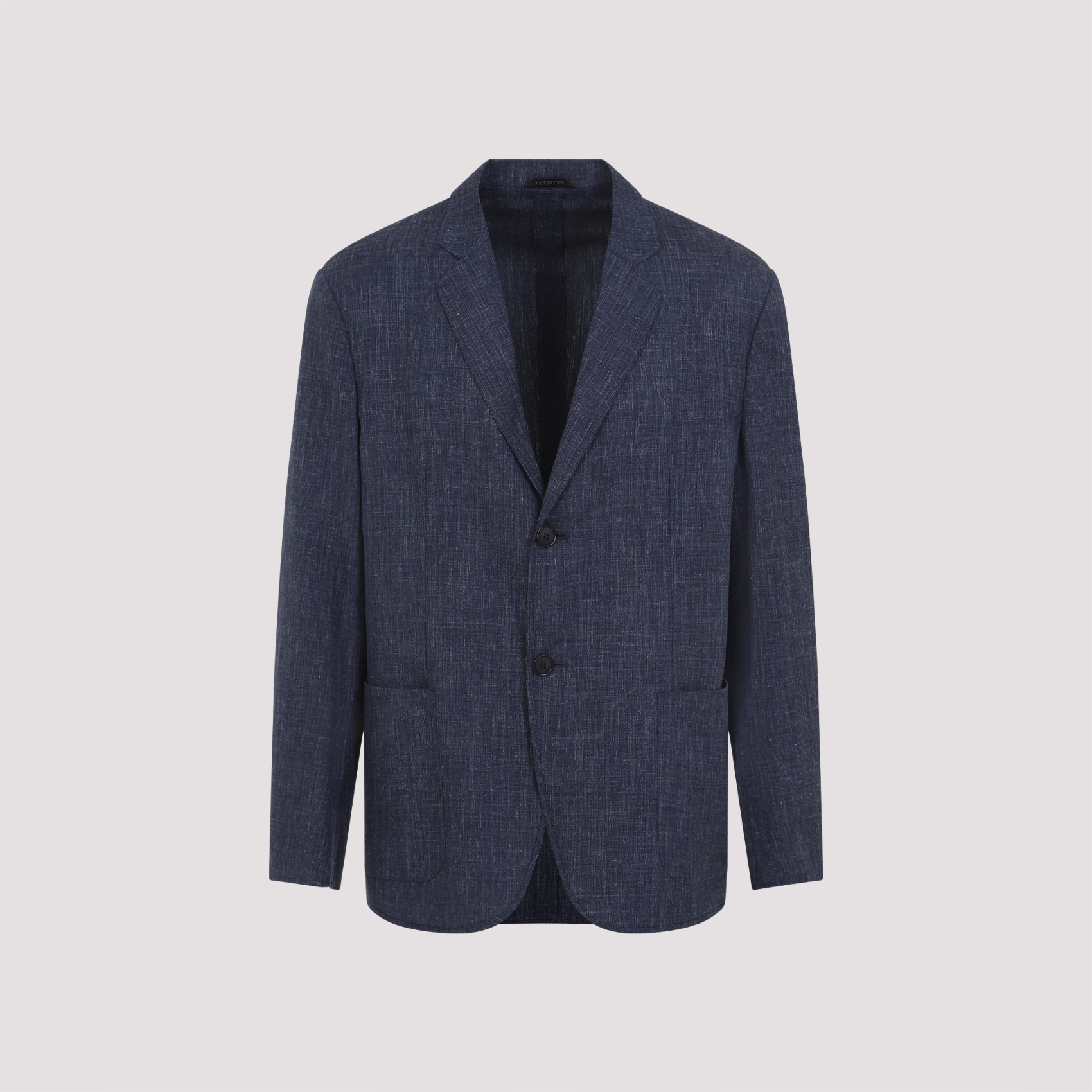 Melange dark blue wool blend blazer GM000010TE13965MB073 (GIORGIO ARMANI / ブレザー・ジャケット ) | GIORGIO ARMANI (ジョルジオ アルマーニ)(1)