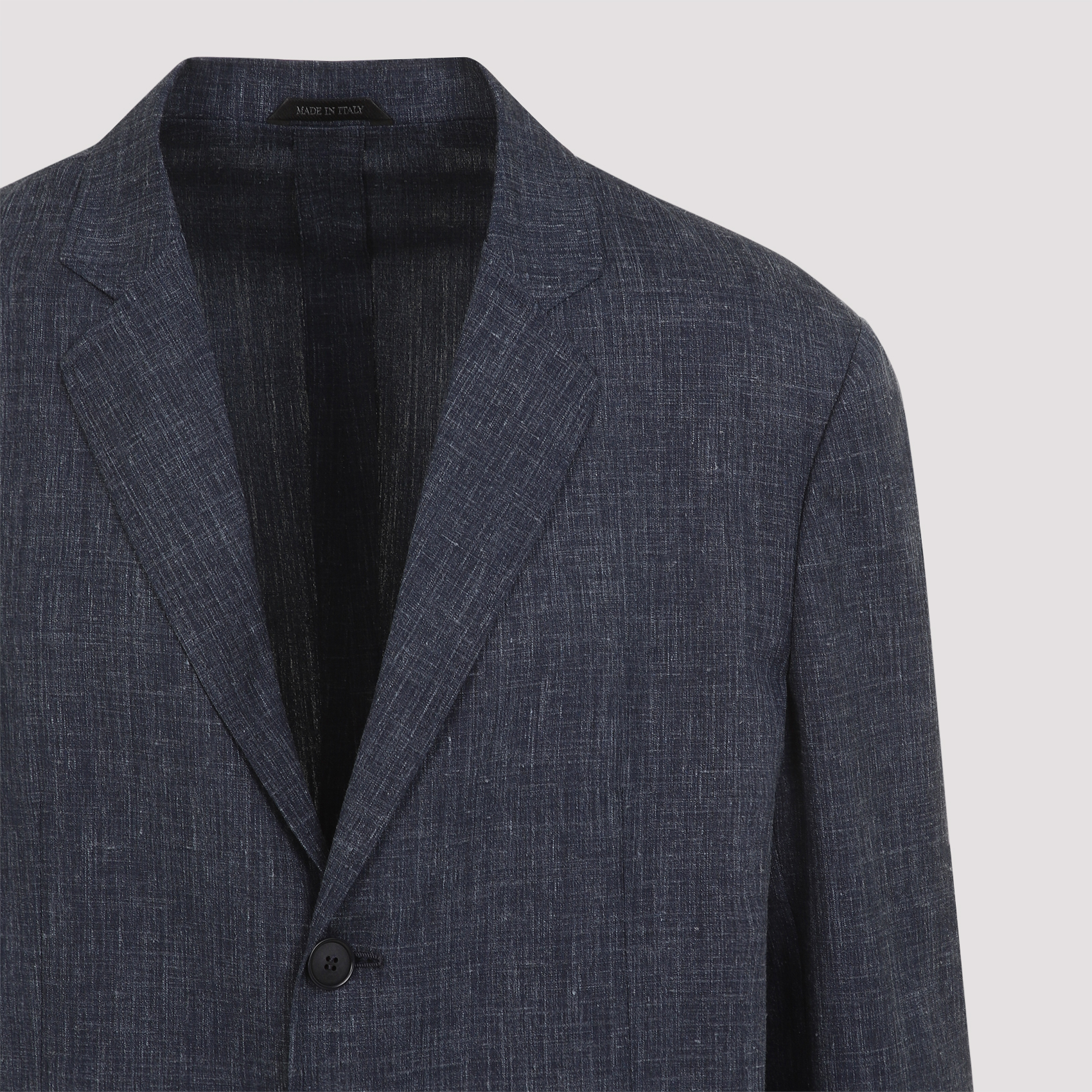 Melange dark blue wool blend blazer GM000010TE13965MB073 (GIORGIO ARMANI / ブレザー・ジャケット ) | GIORGIO ARMANI (ジョルジオ アルマーニ)(4)