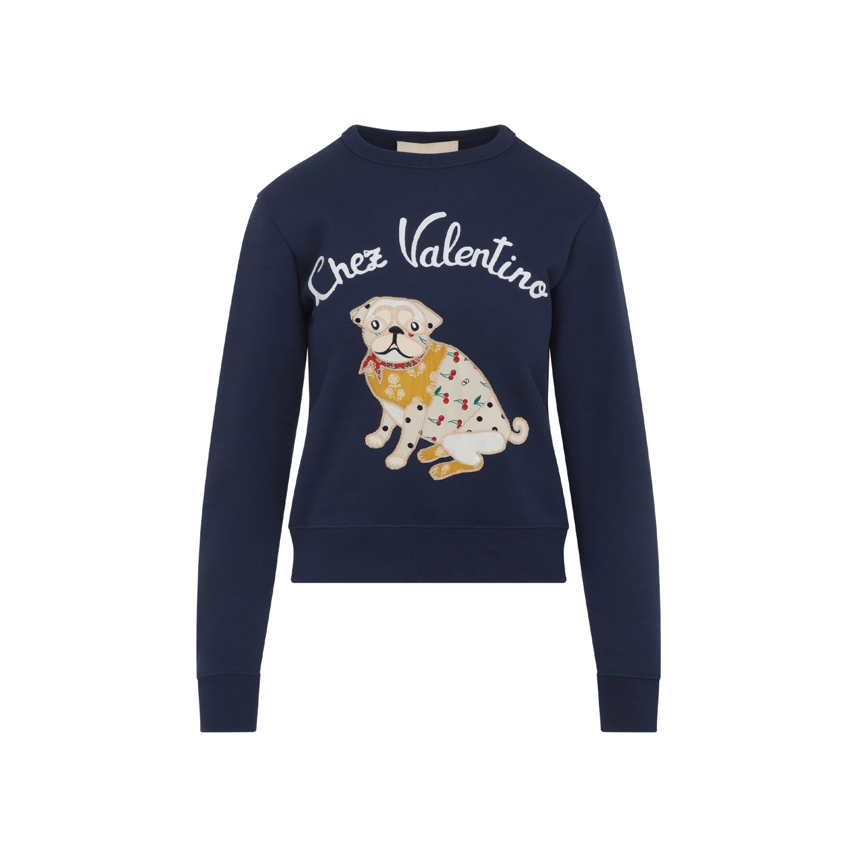 navy blue cotton sweatshirt 7B3MF24Z9L8D51 (Valentino Garavani / スウェット・フーディー ) | Valentino Garavani (ヴァレンティノ)