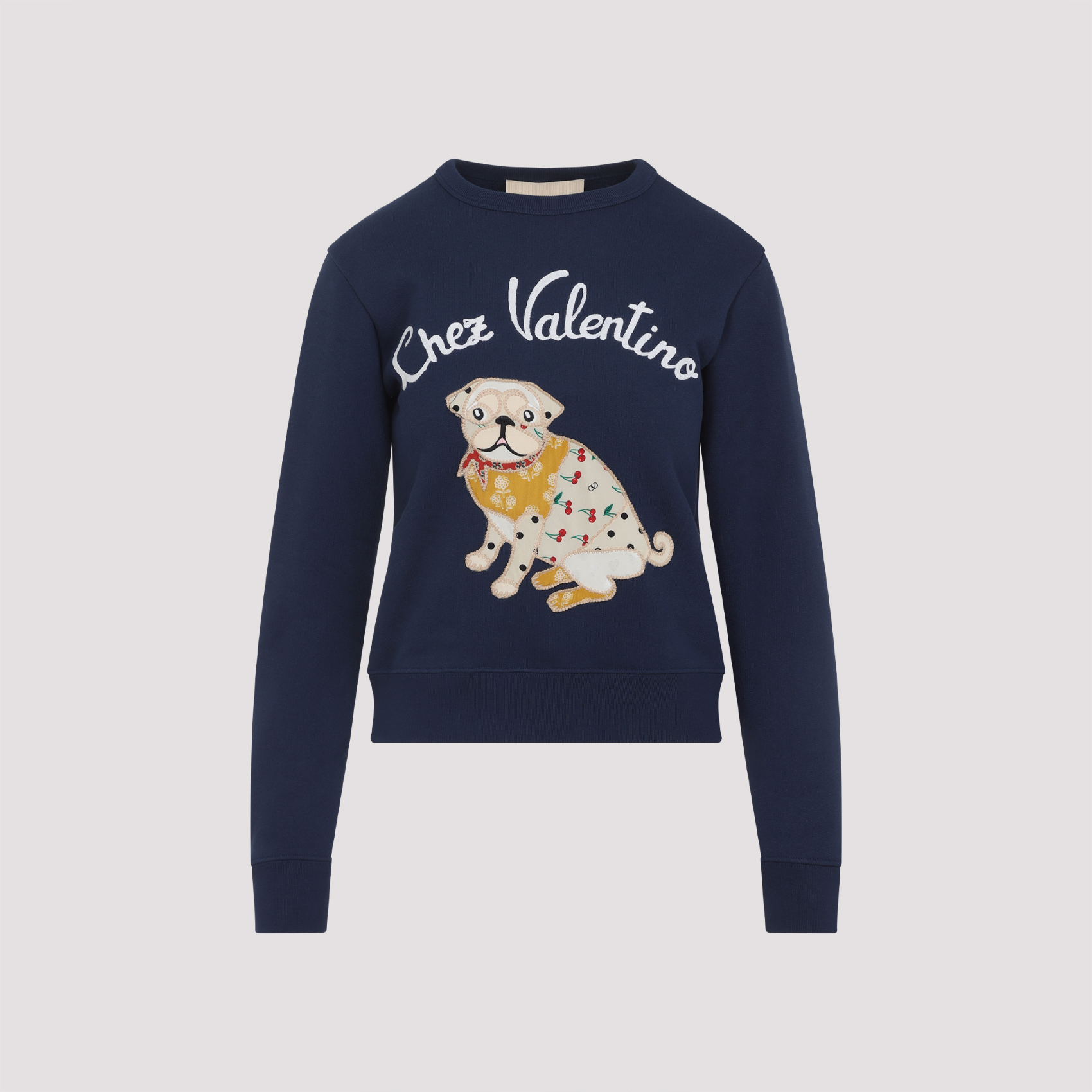 navy blue cotton sweatshirt 7B3MF24Z9L8D51 (Valentino Garavani / スウェット・フーディー ) | Valentino Garavani (ヴァレンティノ)(1)