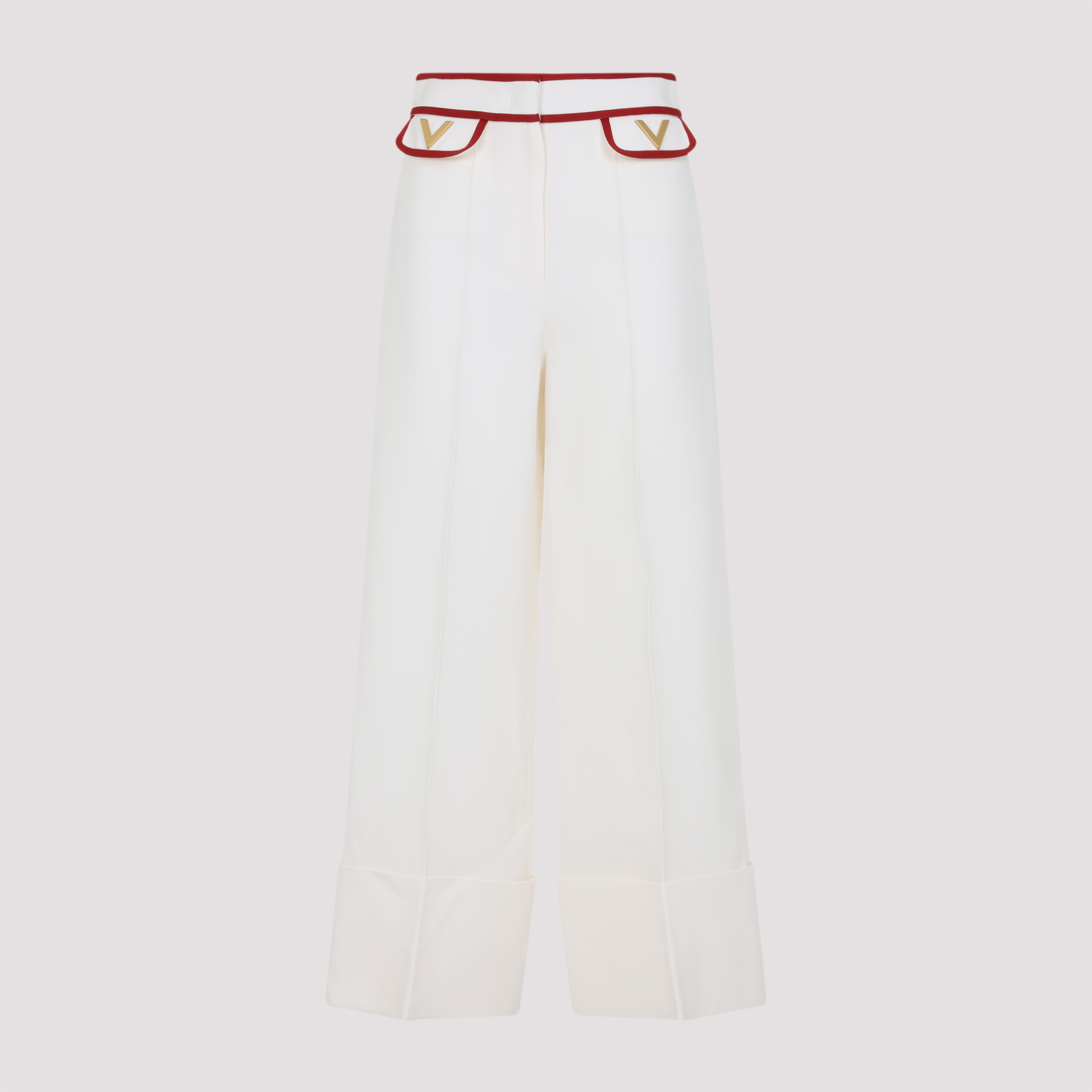 Ivory crepe pant 7B3RB6541CFAS0 (Valentino Garavani / パンツ ) | Valentino Garavani (ヴァレンティノ)(1)