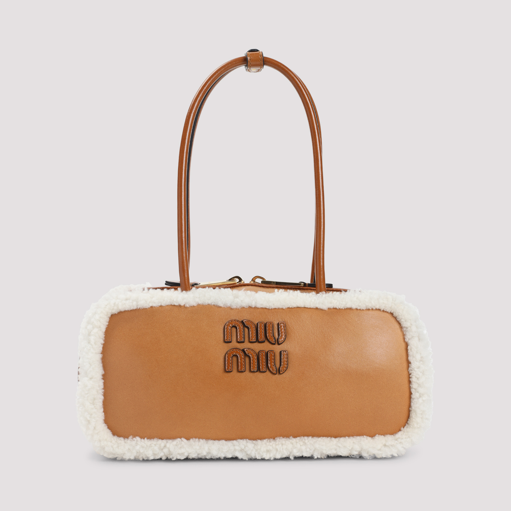 Camel leather Arcadie handbag 5BB148VOOS2CTTF036S (MIU MIU / ハンドバッグ・ショルダーバッグ ) | MIU MIU (ミュウミュウ)(1)