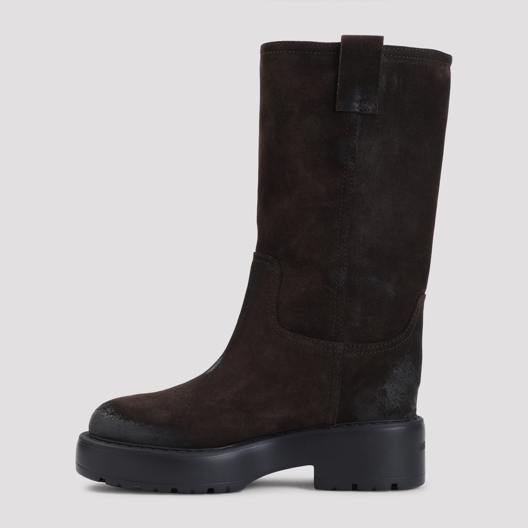 Brown suede boots 5U270EF0550B2F0003 (MIU MIU / ブーツ ) | MIU MIU (ミュウミュウ)(2)