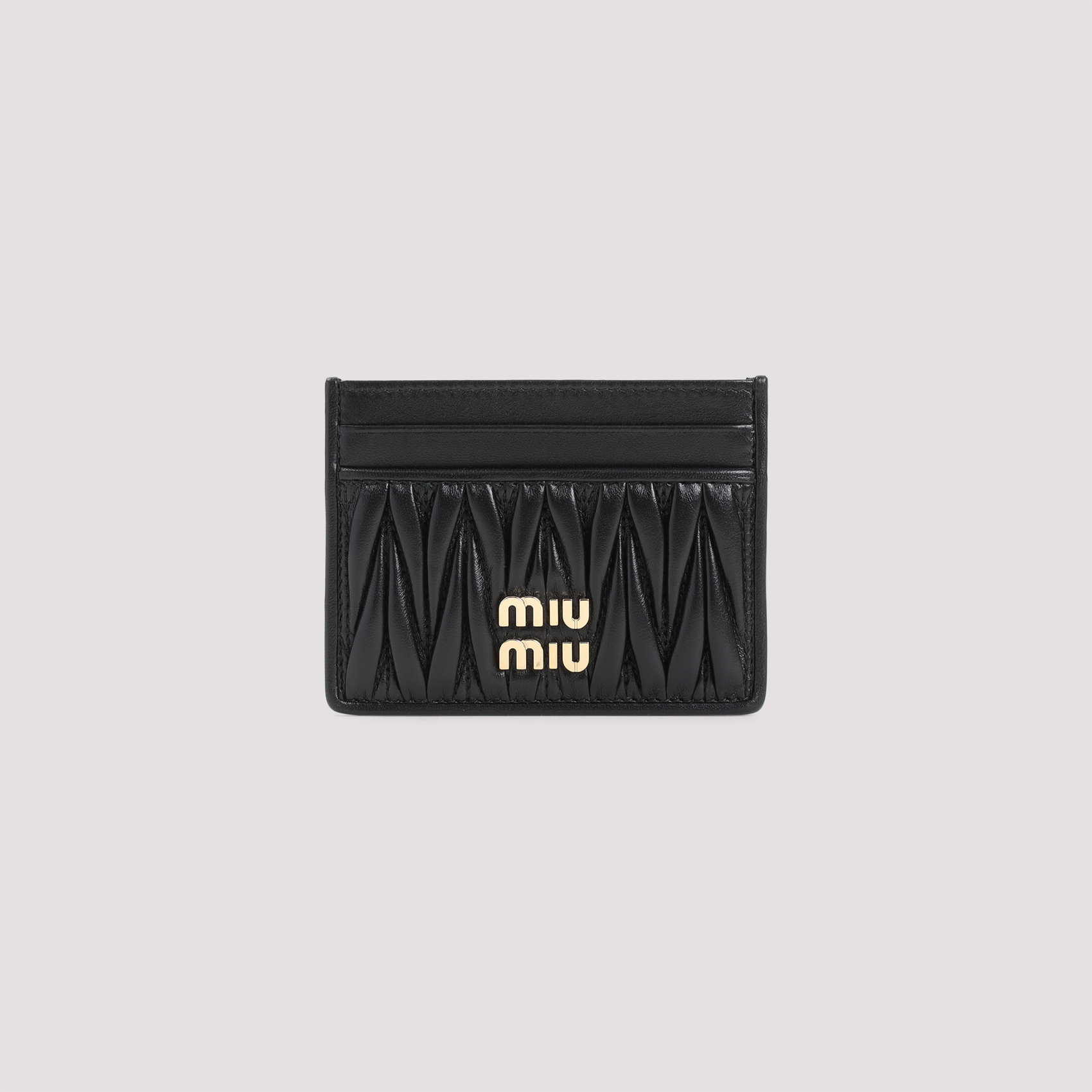 Black leather card holder 5MC076AFPPF0002 (MIU MIU / 財布・カードケース ) | MIU MIU (ミュウミュウ)(1)
