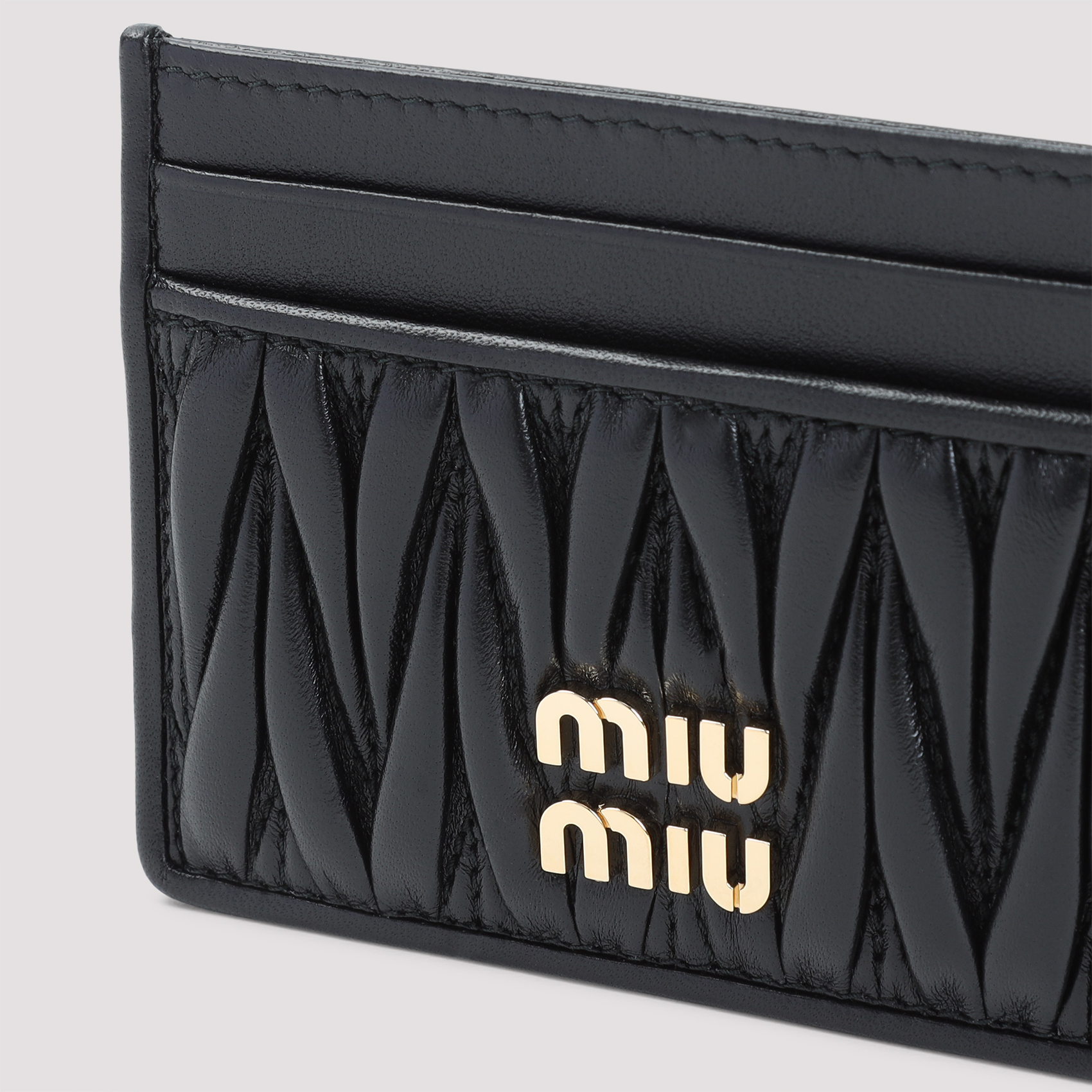 Black leather card holder 5MC076AFPPF0002 (MIU MIU / 財布・カードケース ) | MIU MIU (ミュウミュウ)(3)