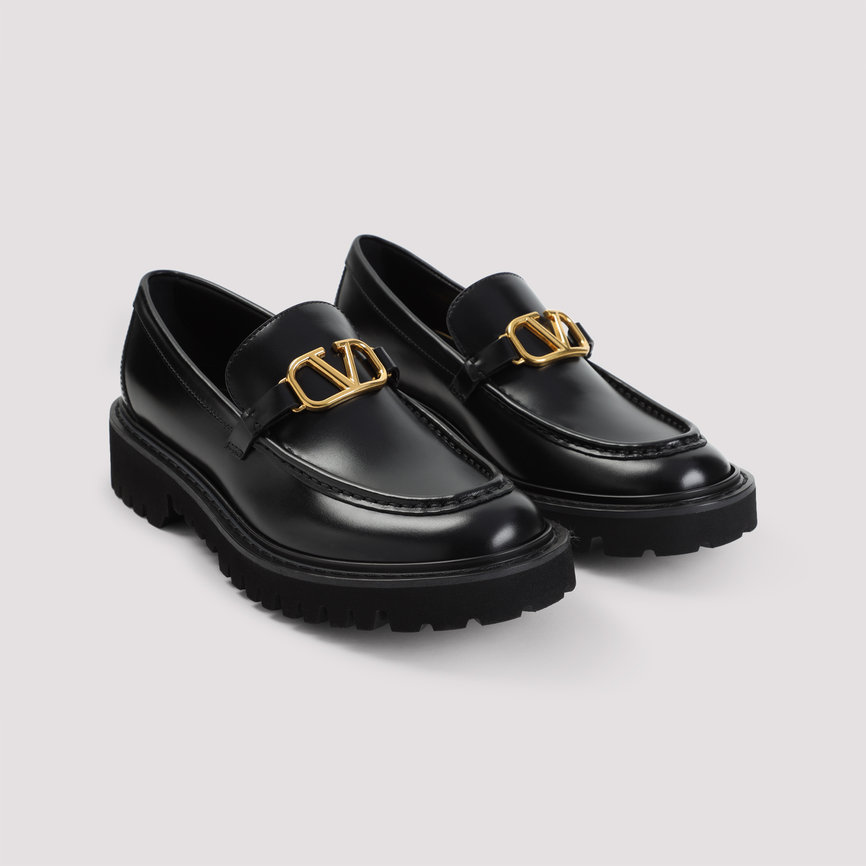 Black leather Vlogo loafers 7W2S0EU0BEK0NO (Valentino Garavani / ローファー ) | Valentino Garavani (ヴァレンティノ)(3)