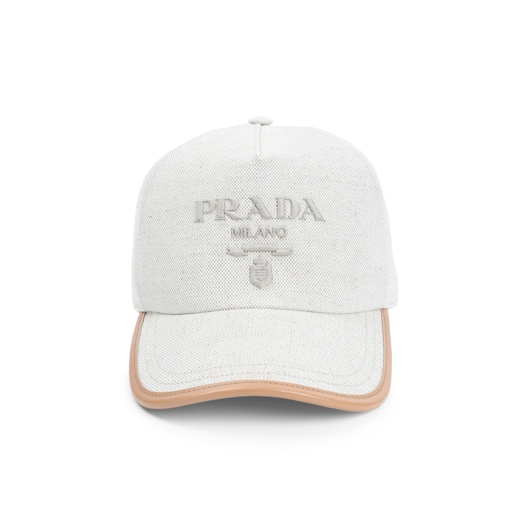 Melange sand cotton blend baseball cap 2HC179ZPXF0018 (Prada / 帽子 ) | Prada (プラダ)