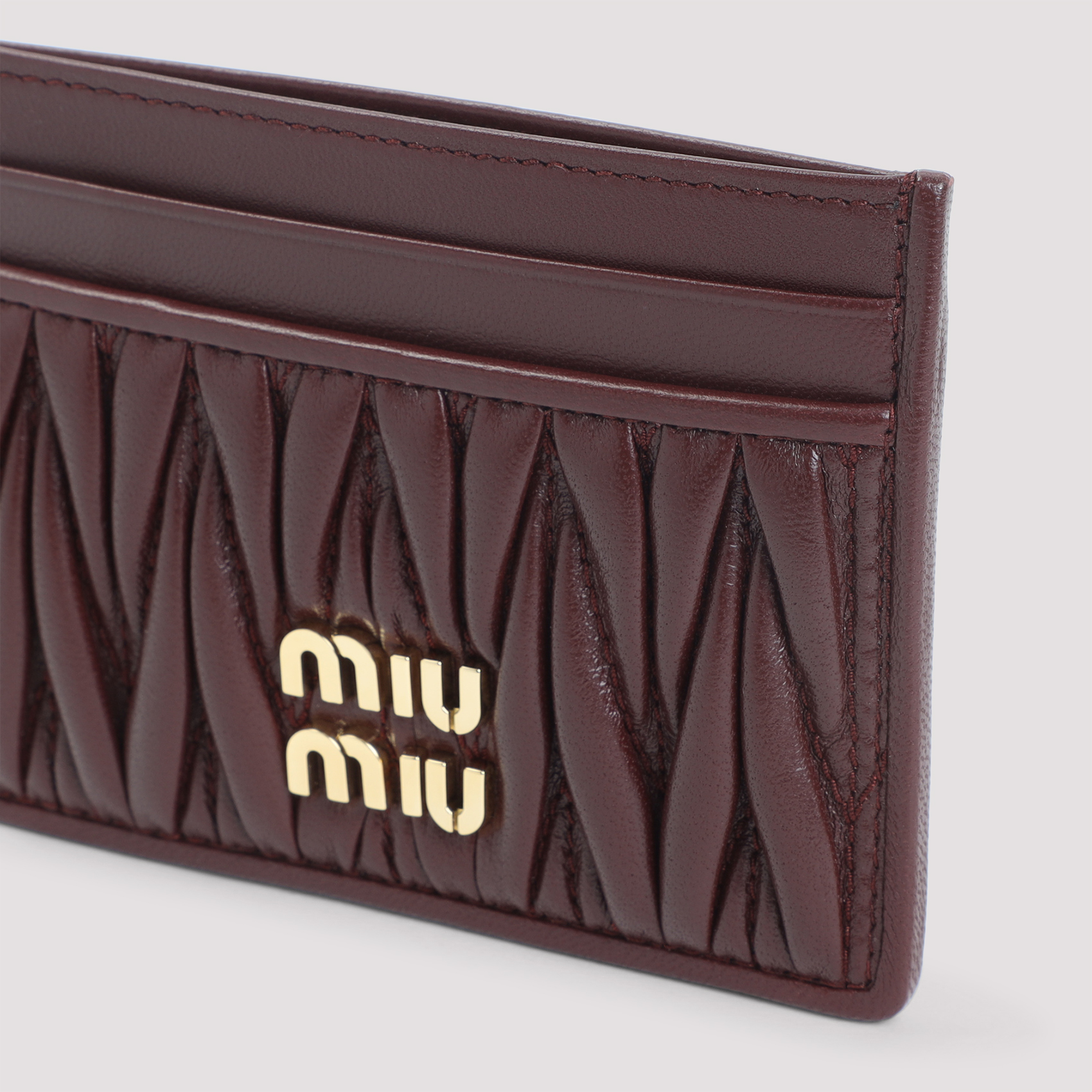 Burgundy leather card holder 5MC076AFPPF0007 (MIU MIU / 財布・カードケース ) | MIU MIU (ミュウミュウ)(3)