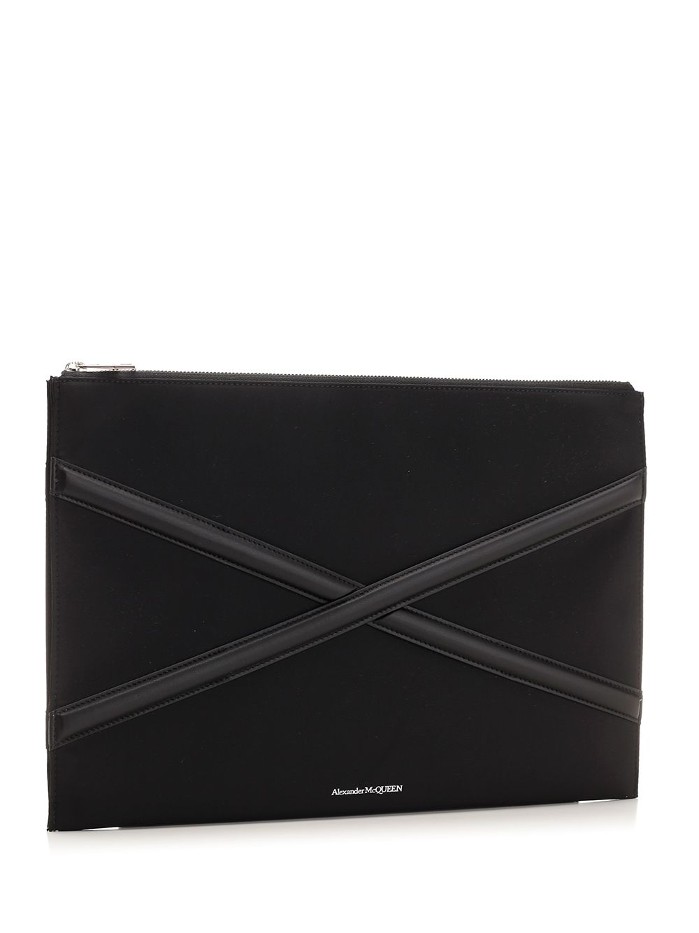 Black clutch bag with zip 7263151AALD1000 (Alexander McQUEEN / 財布・カードケース ) | Alexander McQUEEN (アレキサンダー・マックイーン)(1)