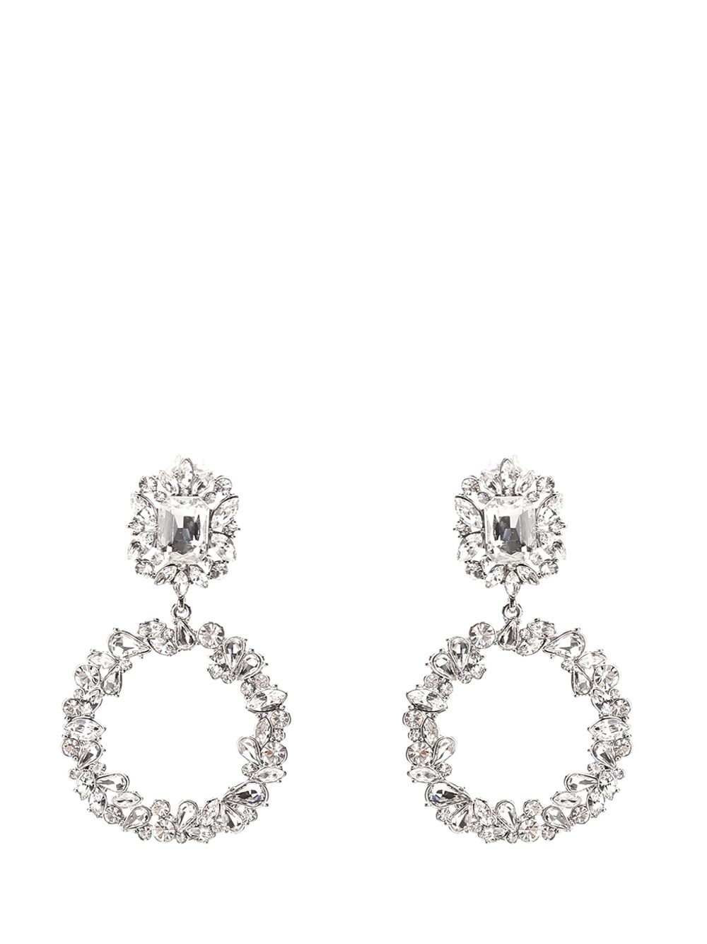 hoop earrings AW24611SLSILVER (self-portrait / ピアス・イヤリング ) | self-portrait (セルフ・ポートレイト)