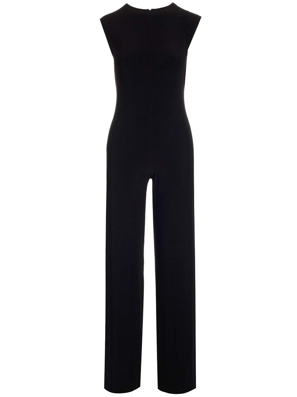 Black sleeveless jersey jumpsuit KKHL1304BLKBLACK (NORMA KAMALI / ワンピース・ドレス・オールインワン ) | NORMA KAMALI (ノーマカマリ)(1)