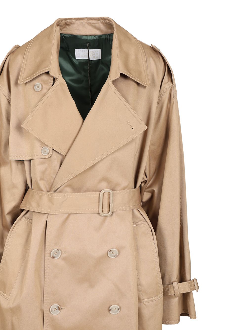Cotton twill trench coat S52AH0080M35368115 (MM6 Maison Margiela / コート ) | MM6 Maison Margiela (エムエムシックス)(3)