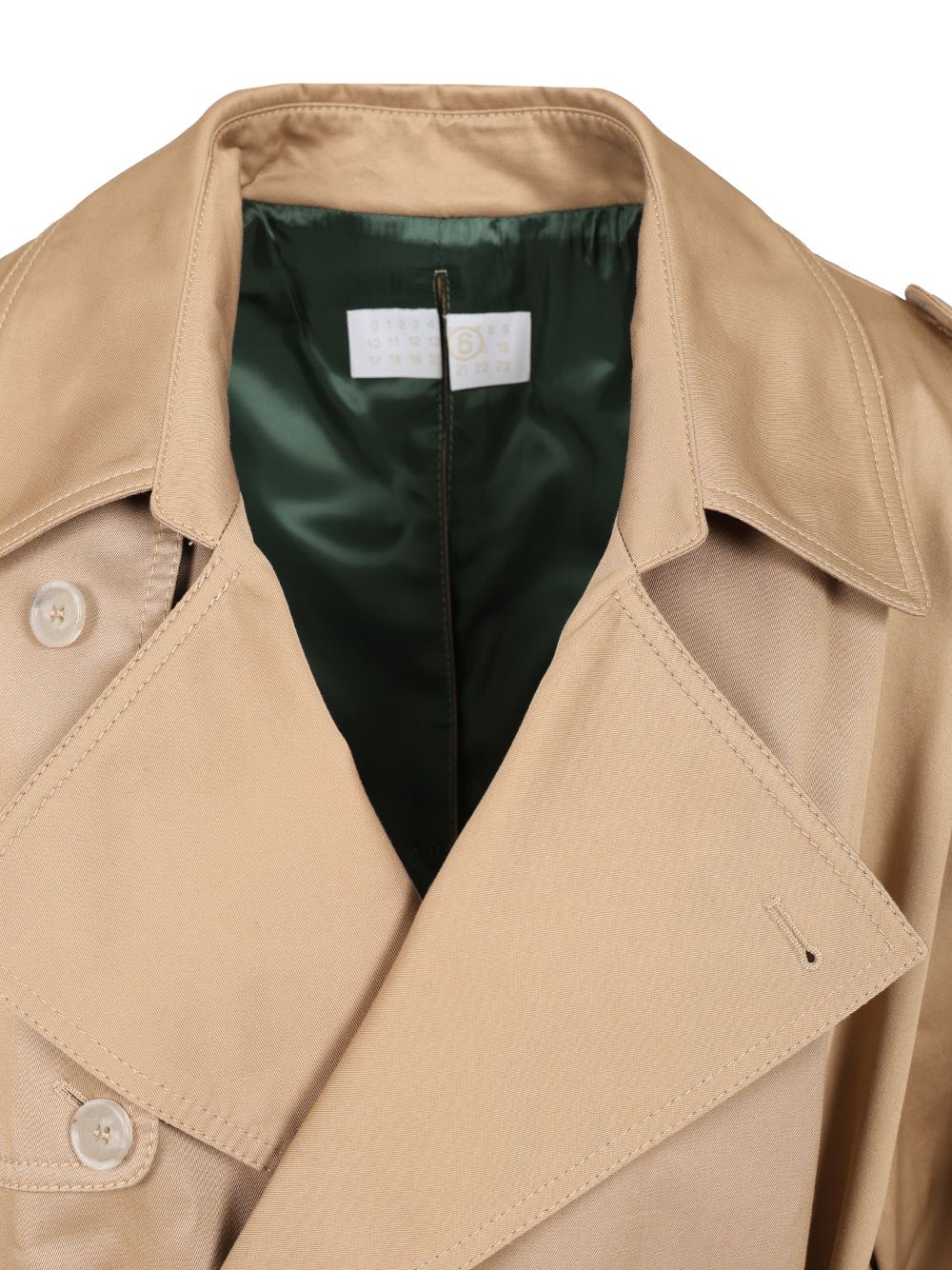 Cotton twill trench coat S52AH0080M35368115 (MM6 Maison Margiela / コート ) | MM6 Maison Margiela (エムエムシックス)(4)