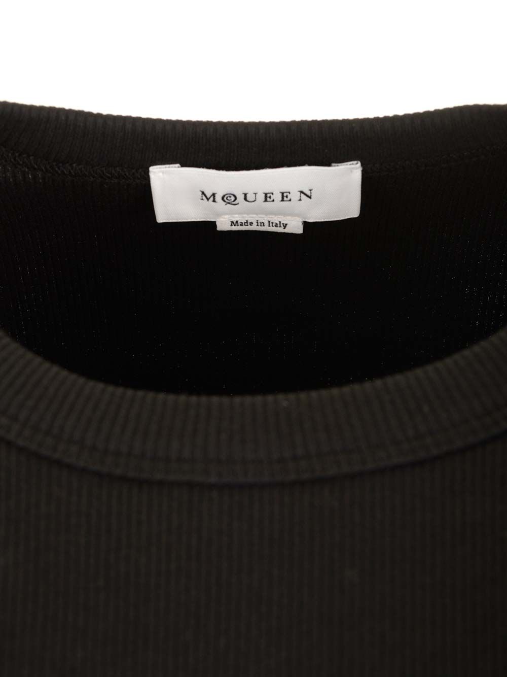 Ribbed cotton tank top 804191QLADW1000 (Alexander McQUEEN / Tシャツ・カットソー ) | Alexander McQUEEN (アレキサンダー・マックイーン)(3)