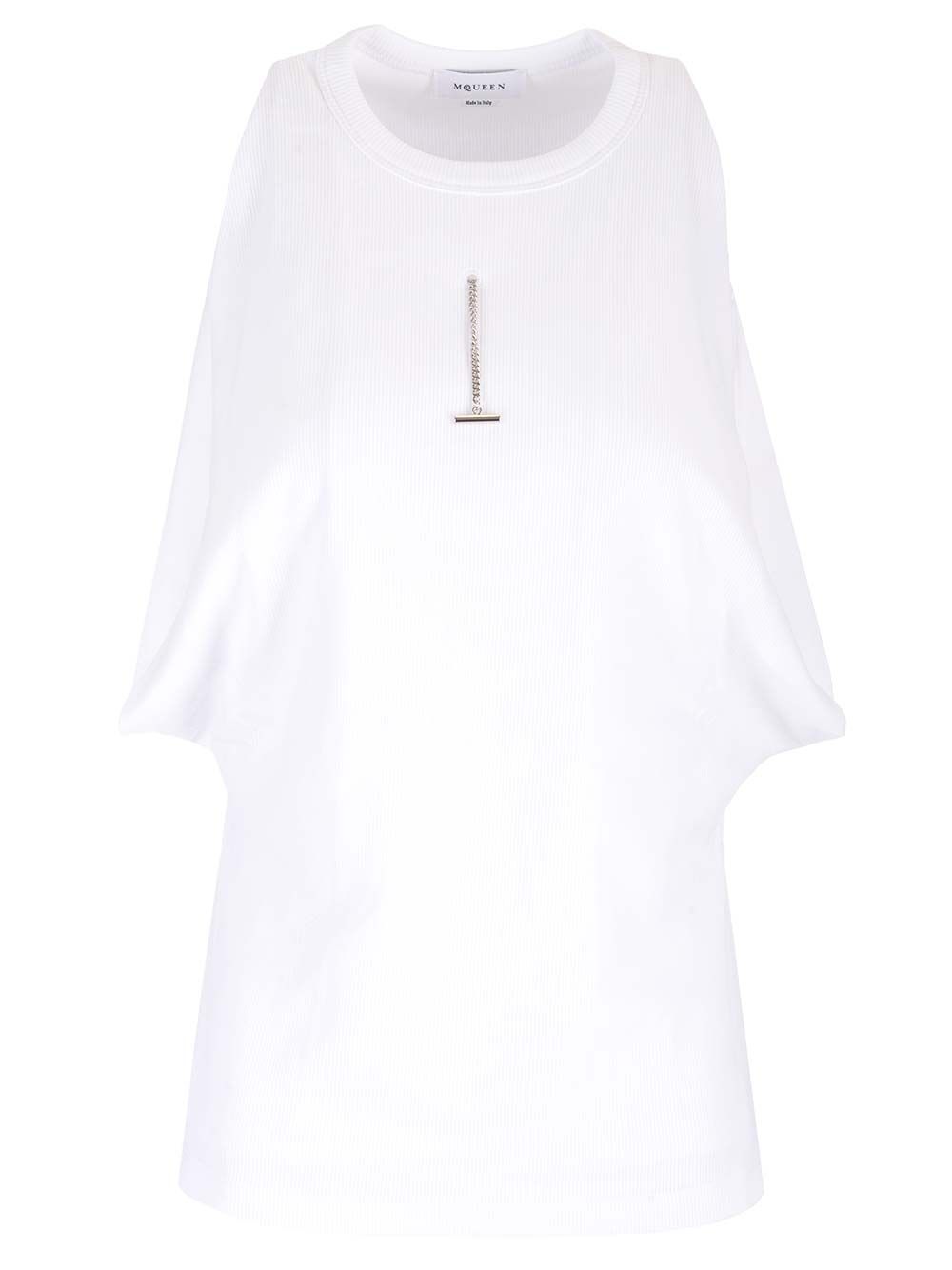 Ribbed cotton tank top 804191QLADW9000 (Alexander McQUEEN / タンクトップ・キャミソール ) | Alexander McQUEEN (アレキサンダー・マックイーン)