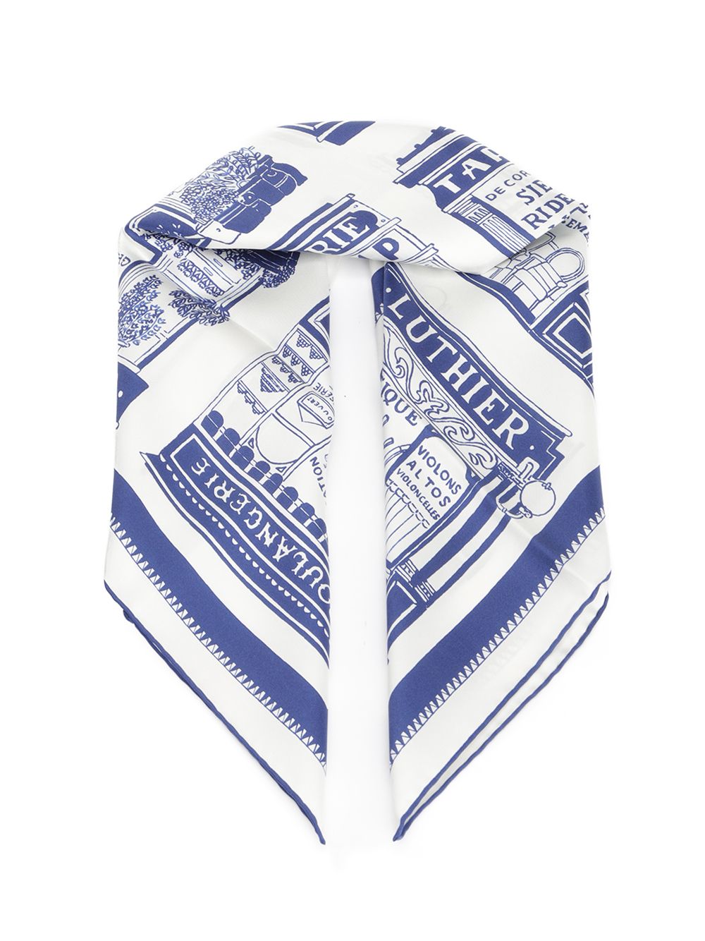 "70 Les Artisans de Paris" silk scarf 50663GSO487 (LONGCHAMP / スカーフ・マフラー ) | LONGCHAMP (ロンシャン)