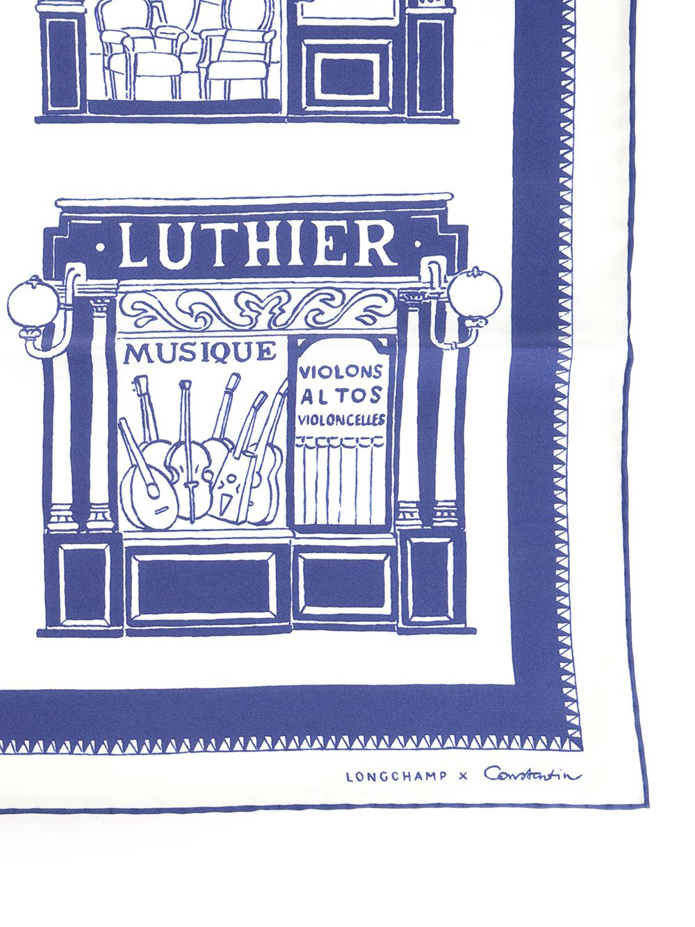 "70 Les Artisans de Paris" silk scarf 50663GSO487 (LONGCHAMP / スカーフ・マフラー ) | LONGCHAMP (ロンシャン)(1)