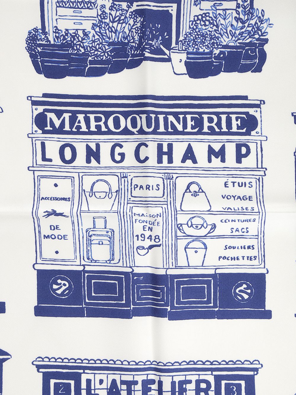 "70 Les Artisans de Paris" silk scarf 50663GSO487 (LONGCHAMP / スカーフ・マフラー ) | LONGCHAMP (ロンシャン)(2)