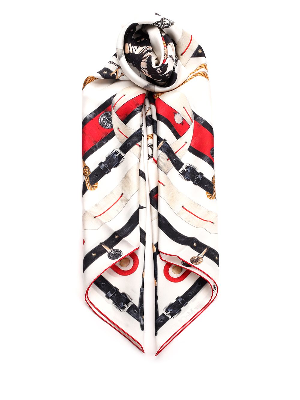 Silk scarf with print 7558583001Q9274 (Alexander McQUEEN / スカーフ・マフラー ) | Alexander McQUEEN (アレキサンダー・マックイーン)
